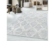 Kurzflor Design Teppich MIA Looped Flor 3-D Rauten Gitter Muster Abstrakt