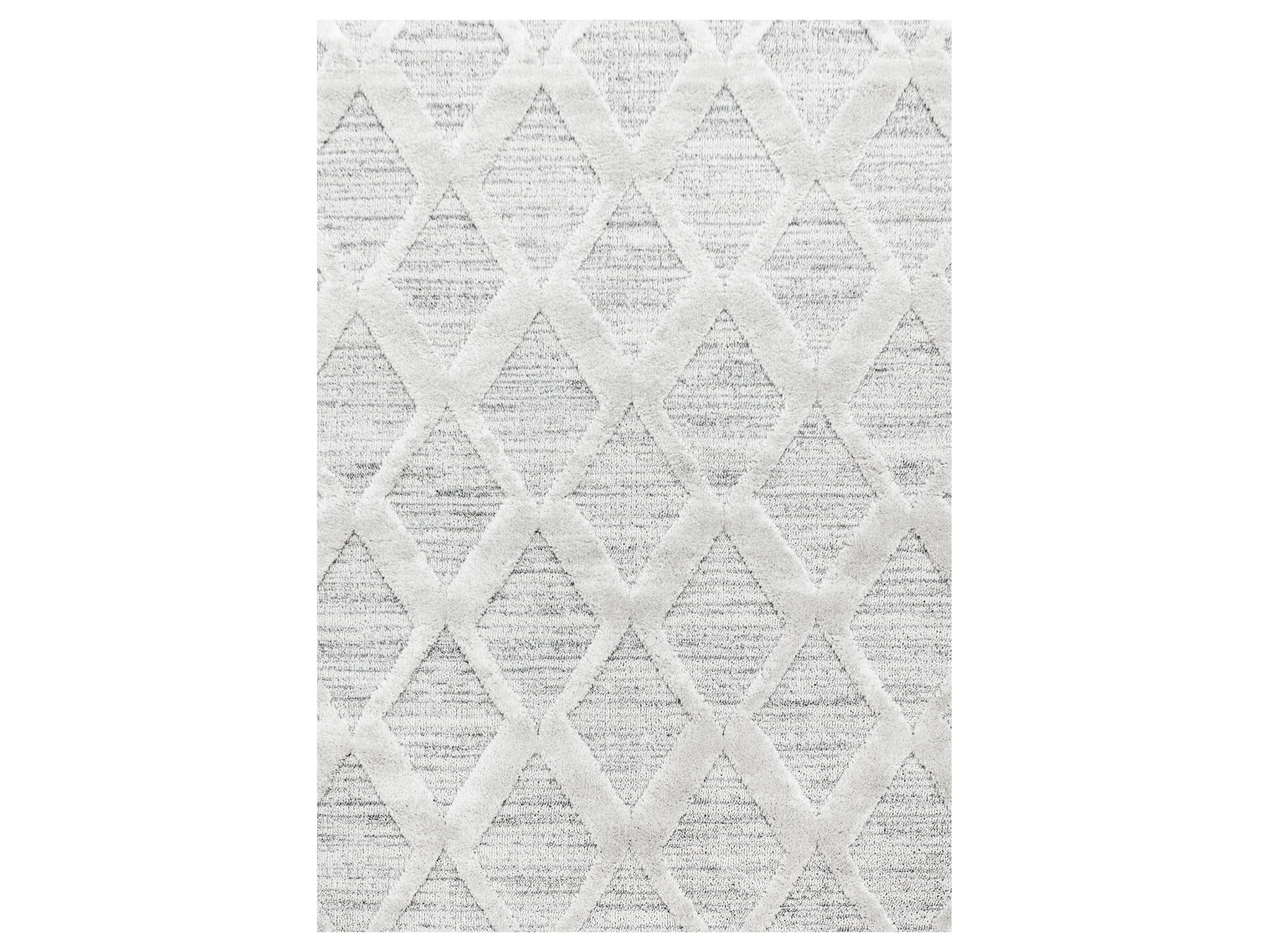 Kurzflor Design Teppich MIA Looped Flor 3-D Rauten Gitter Muster Abstrakt