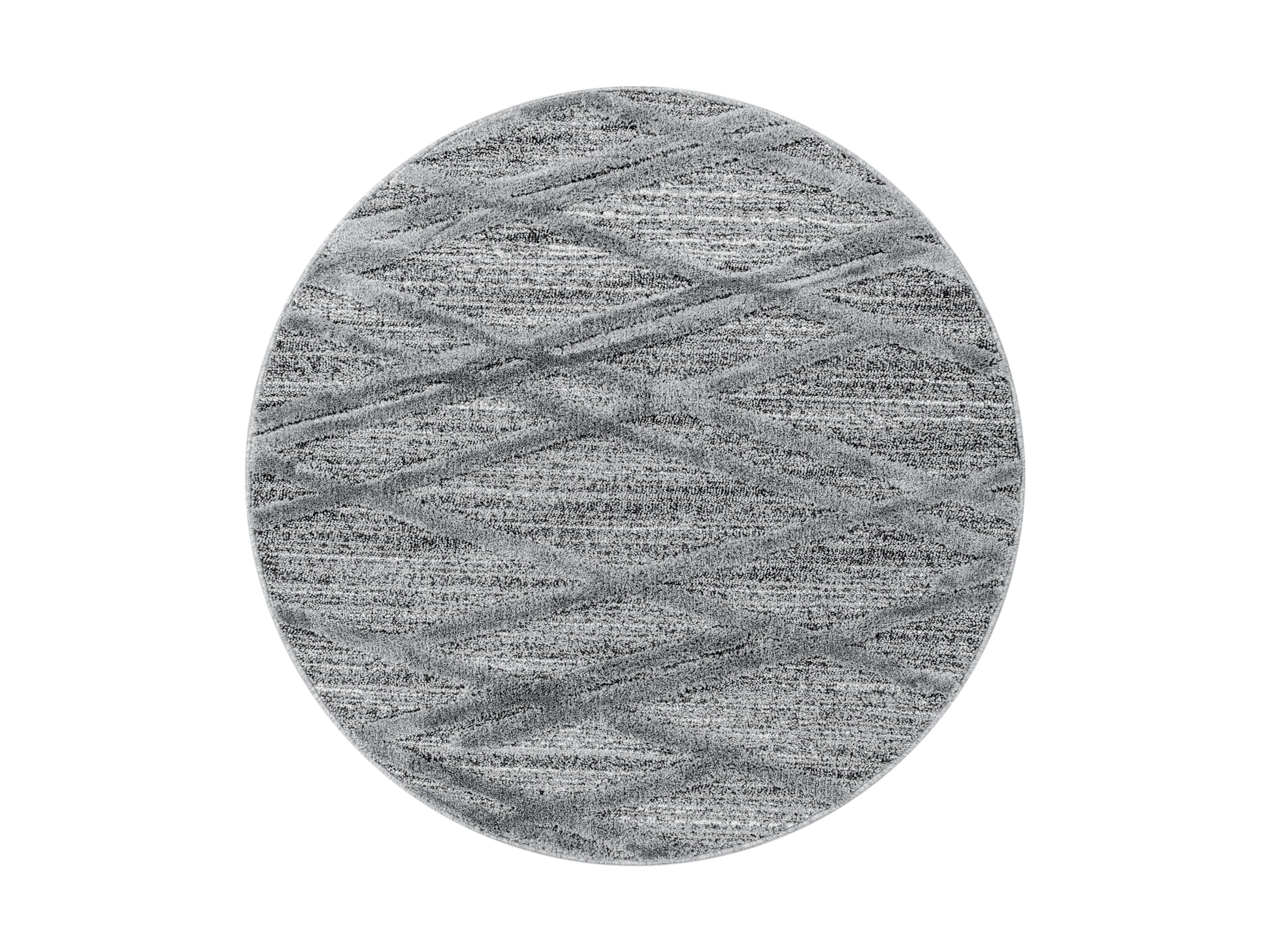 Kurzflor Design Teppich MIA Looped Flor 3-D Linien Gitter Muster