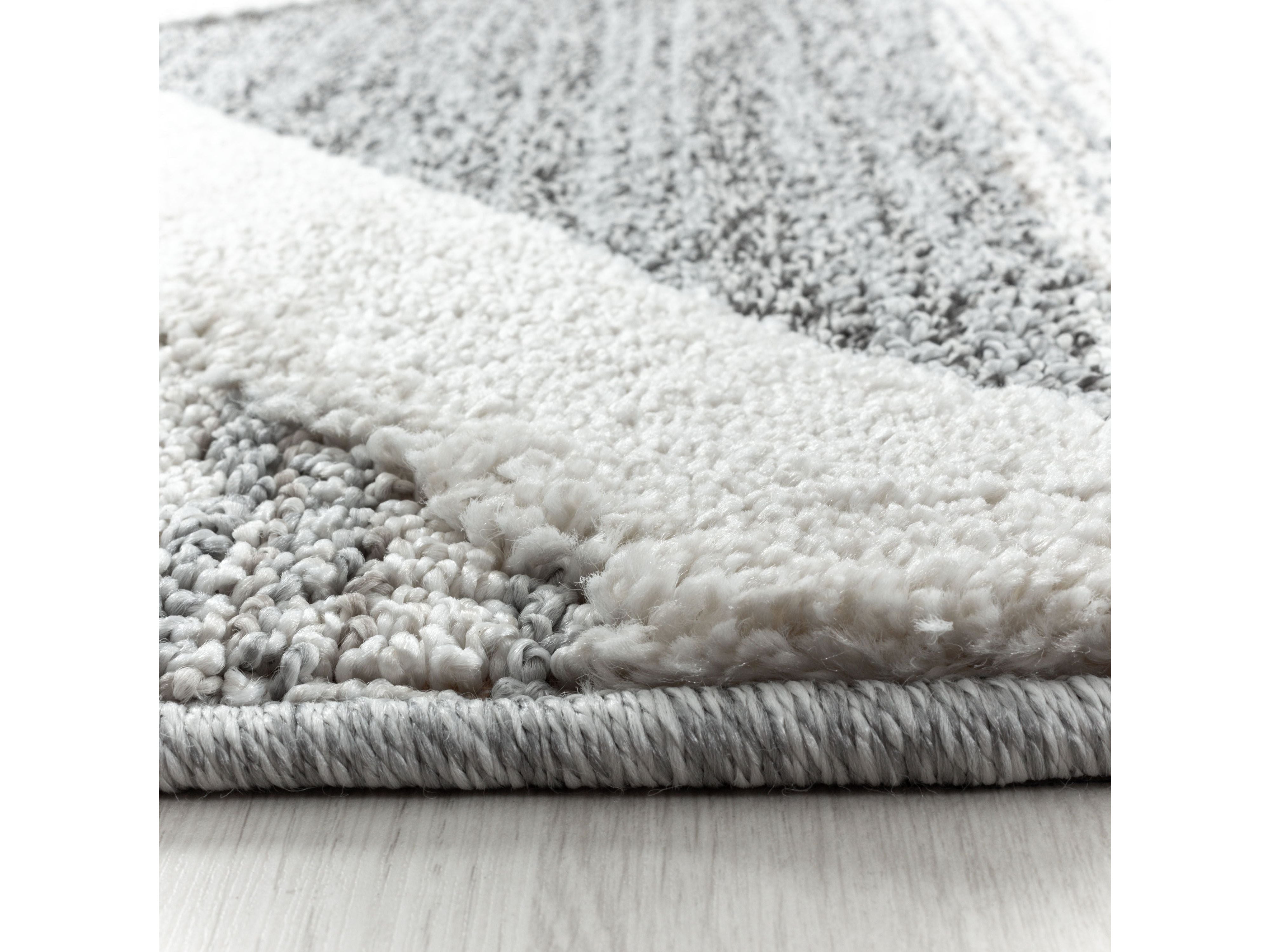 Kurzflor Design Teppich MIA Looped Flor 3-D Kreuz Muster