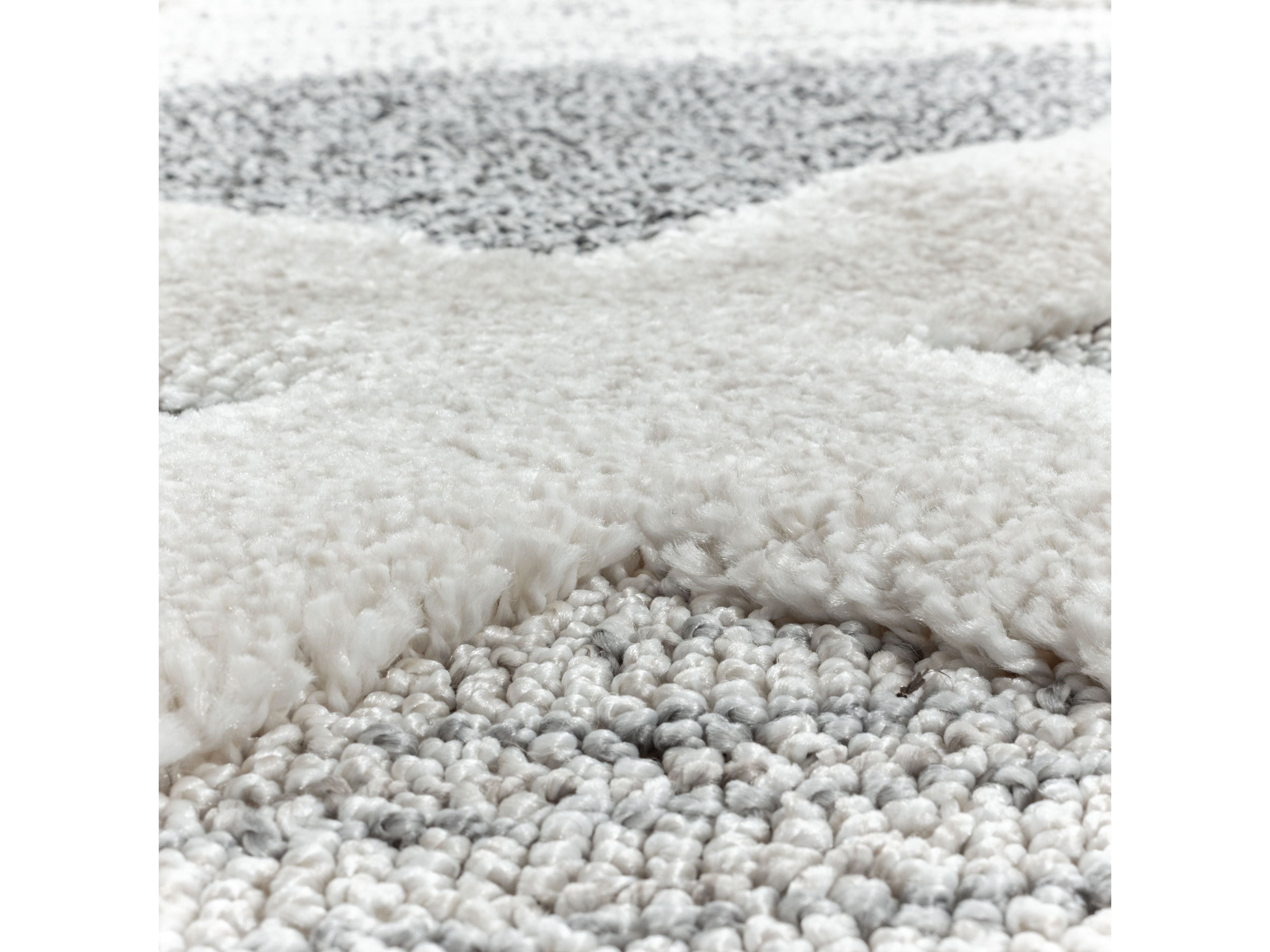 Kurzflor Design Teppich MIA Looped Flor 3-D Kreuz Muster