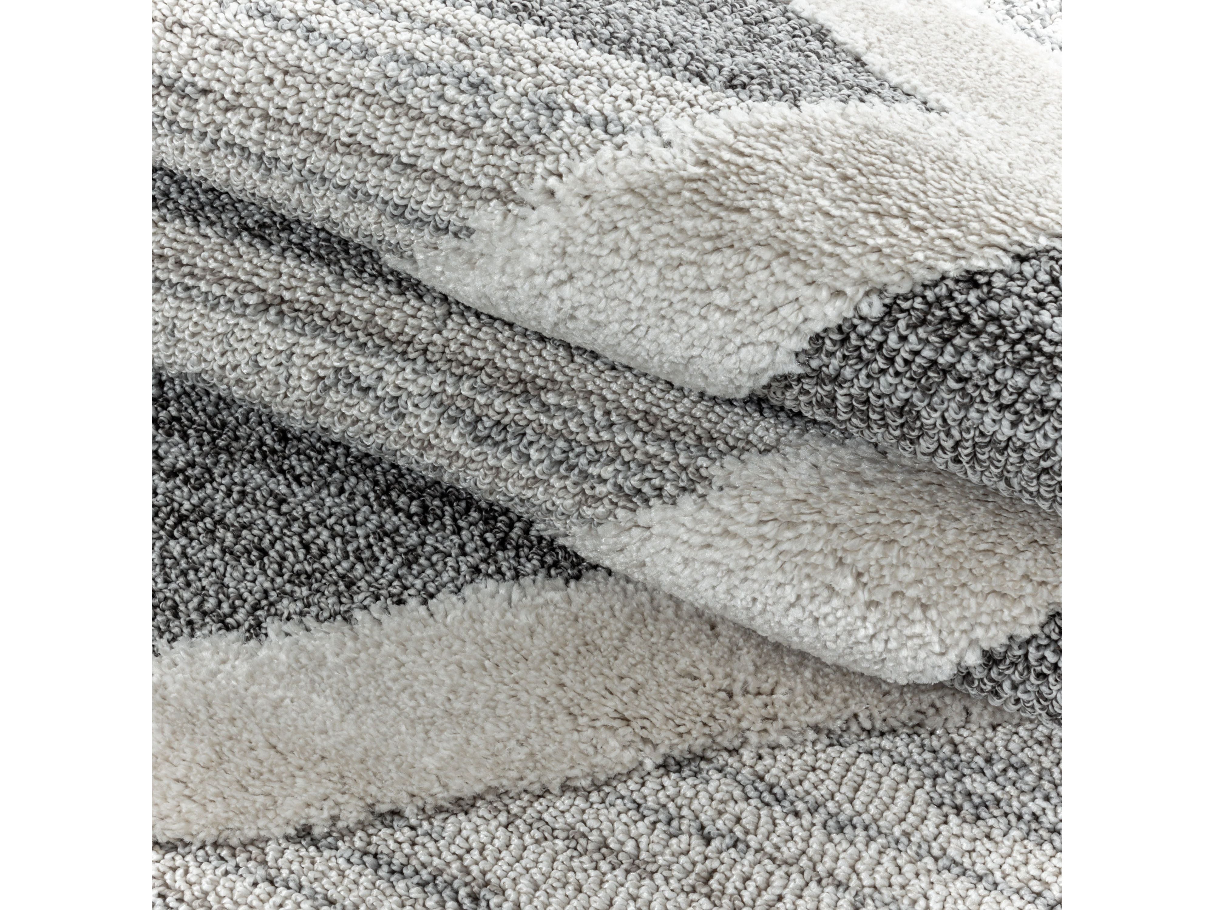 Kurzflor Design Teppich MIA Looped Flor 3-D Kreuz Muster