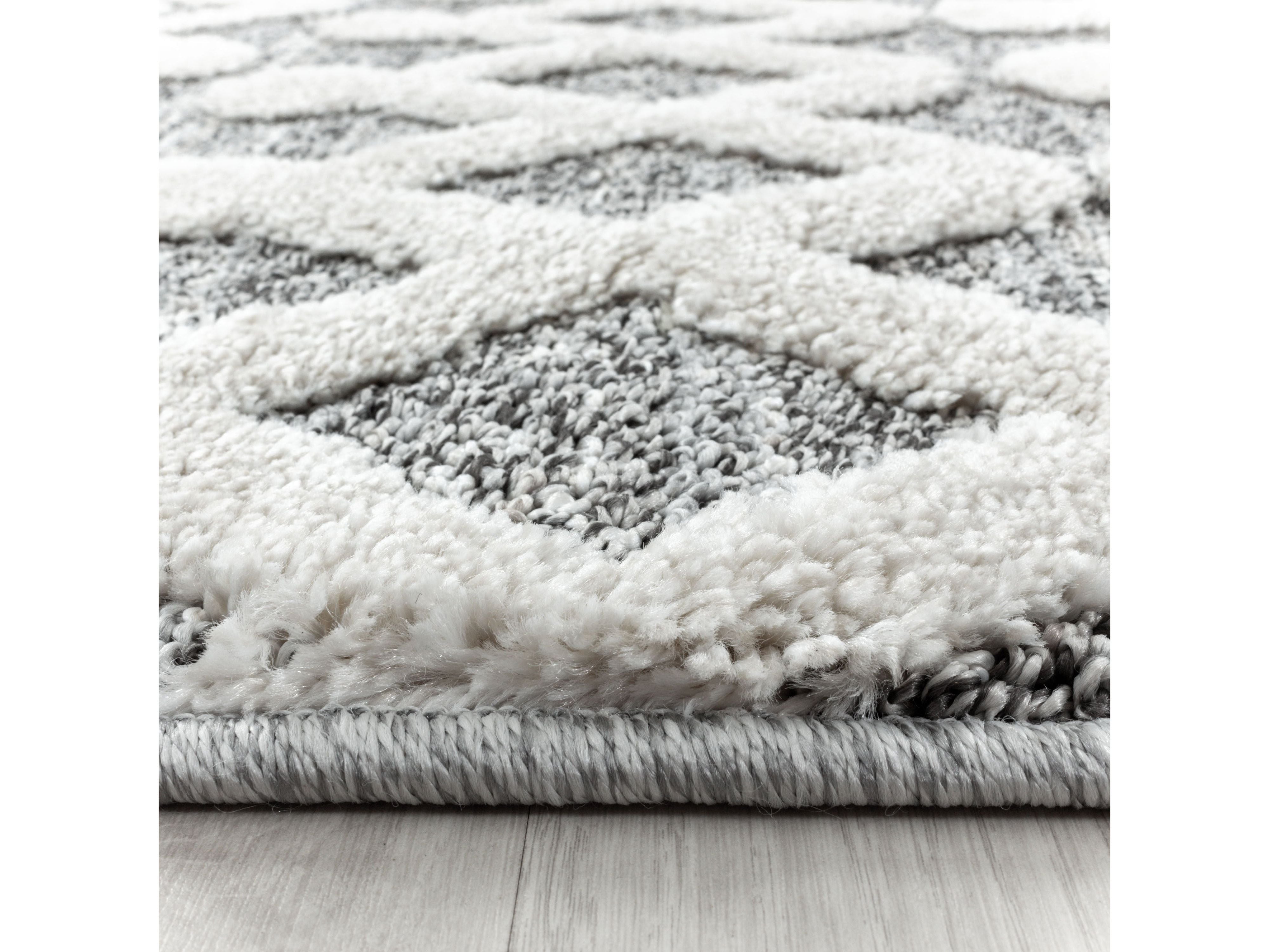 Kurzflor Design Teppich MIA Looped Flor Inka Linien Muster