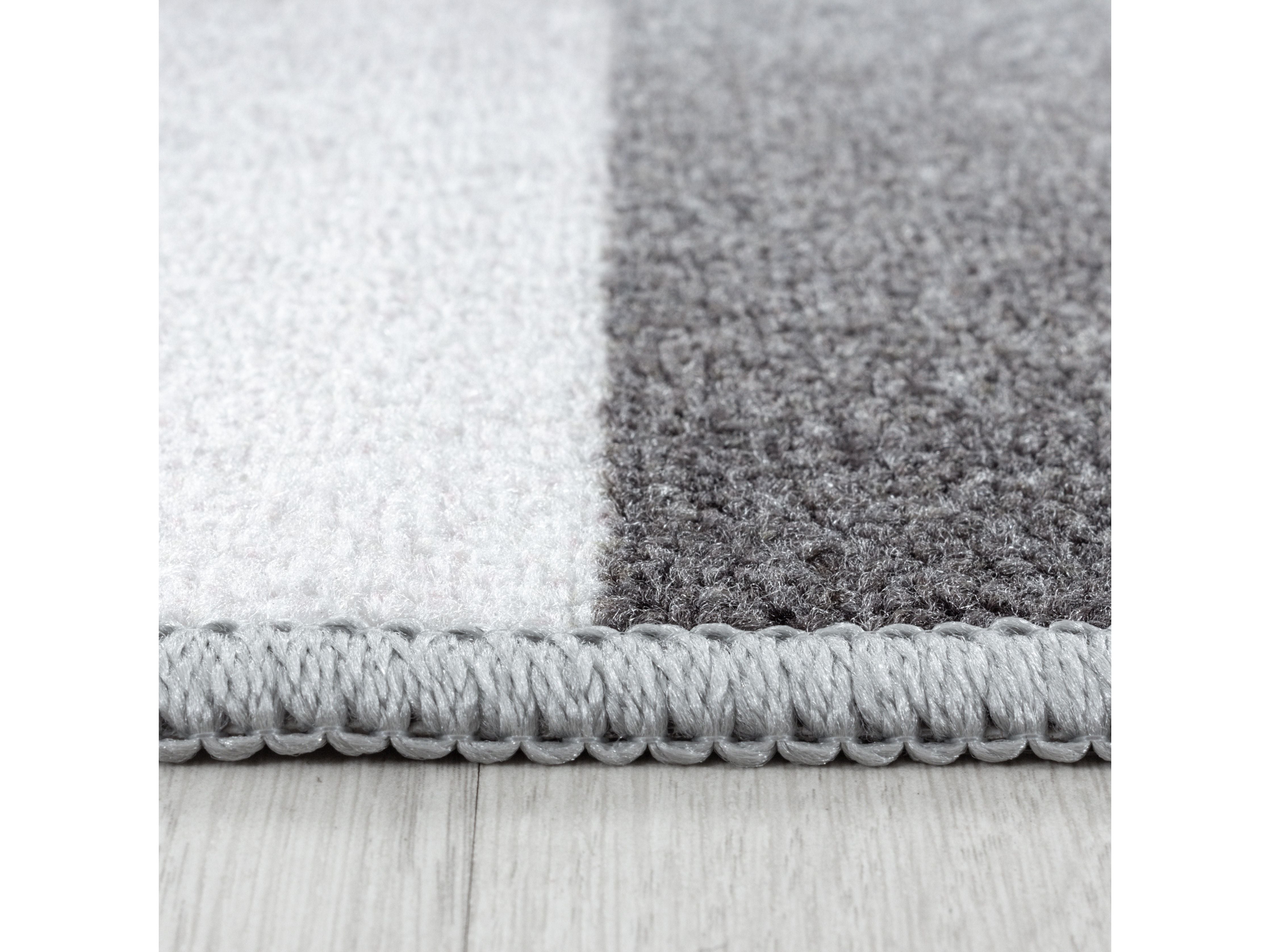 Kurzflor Kinderteppich Spielteppich Teppich Spiel Fussball Trikot Pokal Grau