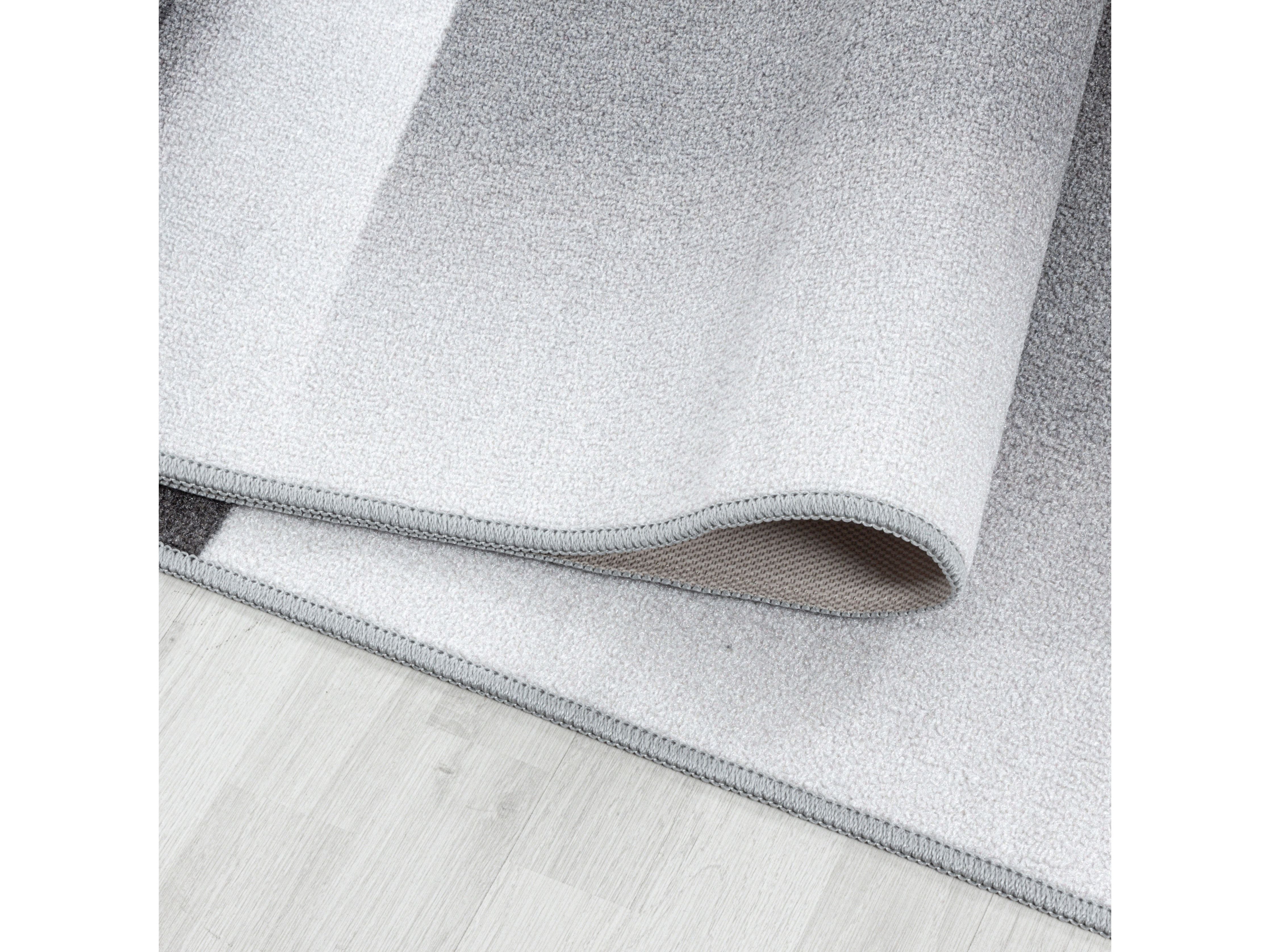 Kurzflor Kinderteppich Spielteppich Teppich Spiel Fussball Trikot Pokal Grau