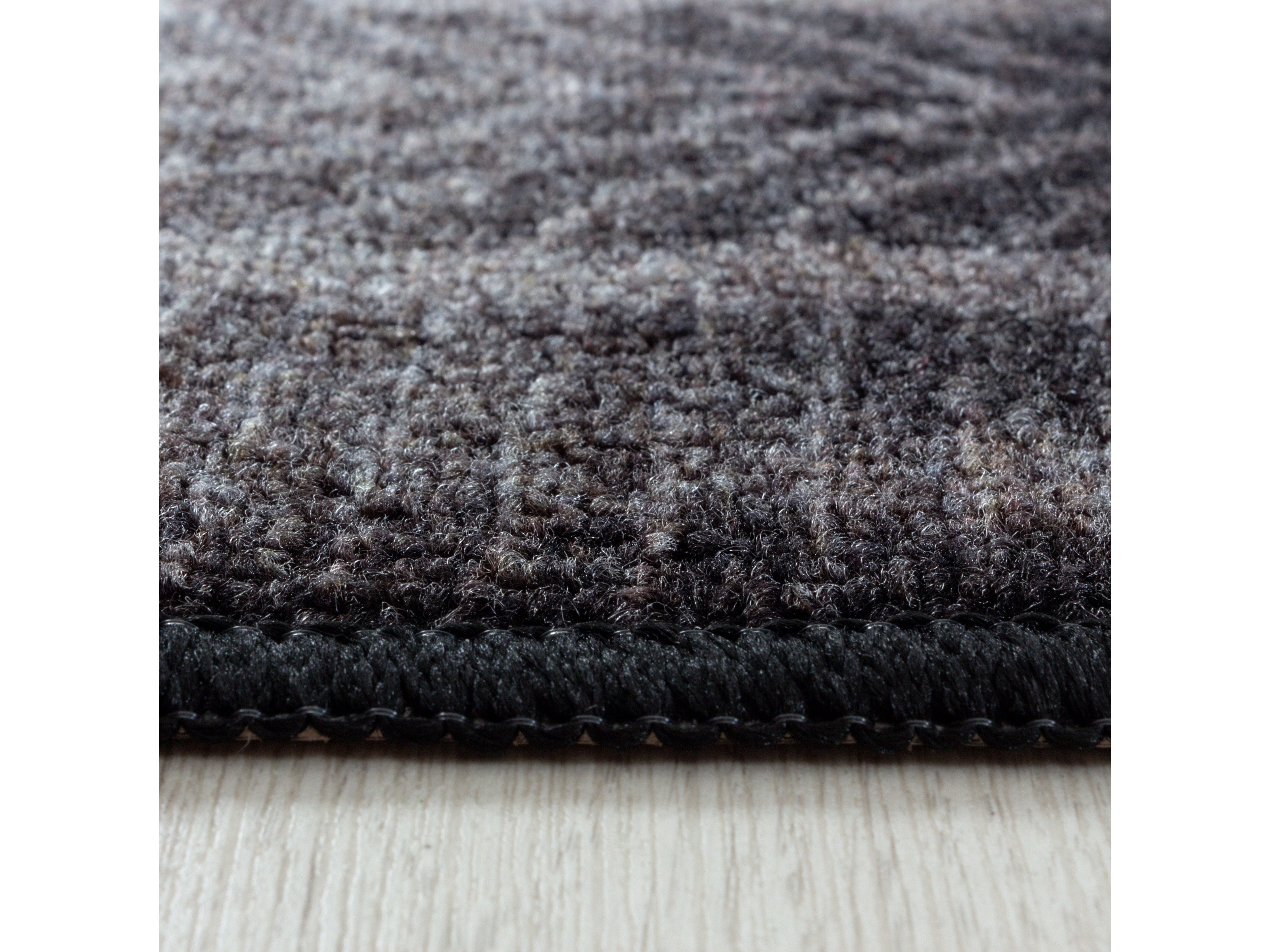 Kurzflor Kinderteppich Spielteppich Kinderzimmer Teppich Rennstrecke Auto Rot