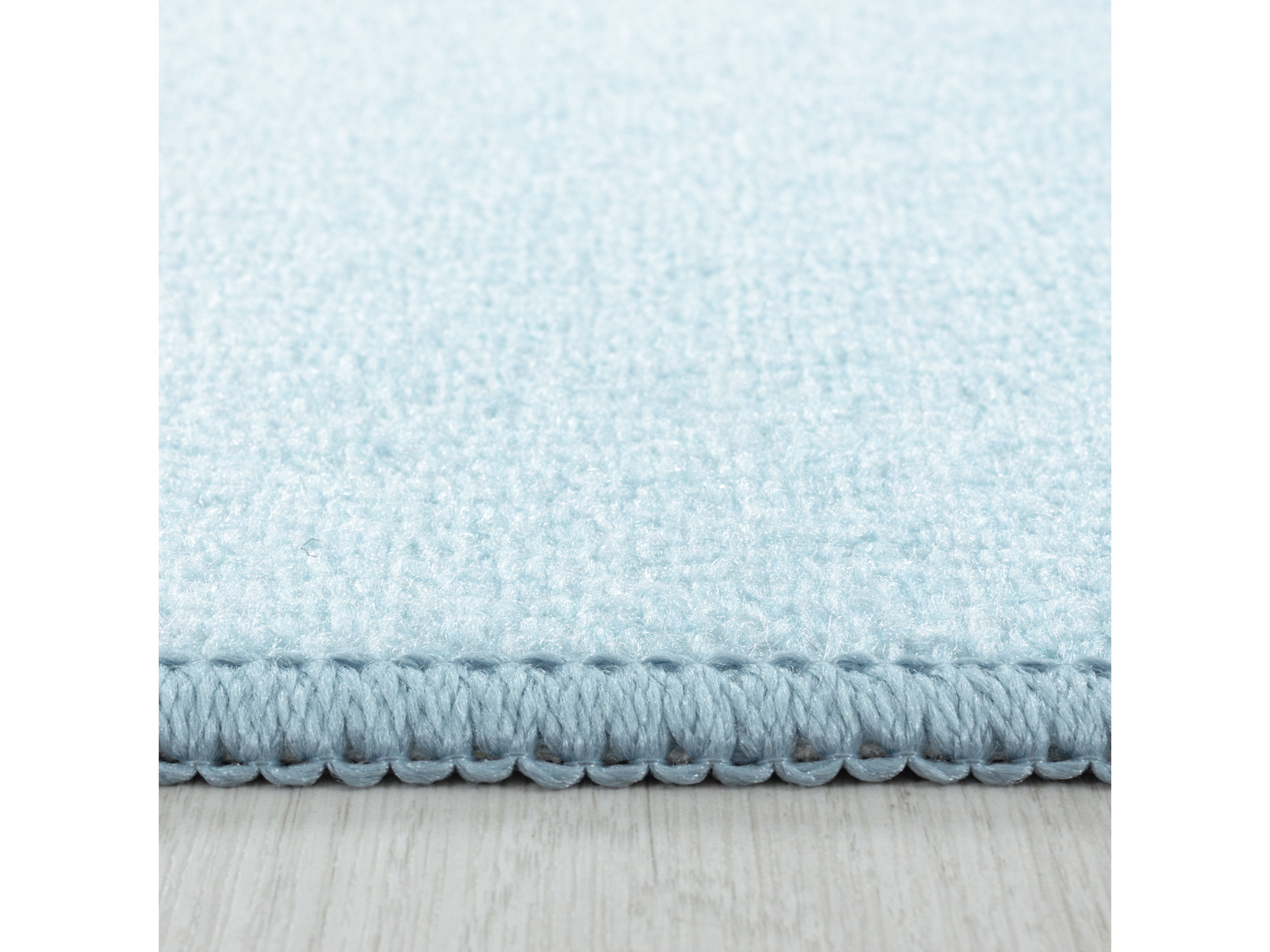 Kurzflor Kinderteppich Spielteppich Kinderzimmer Teppich Seefahrt Piraten Blau