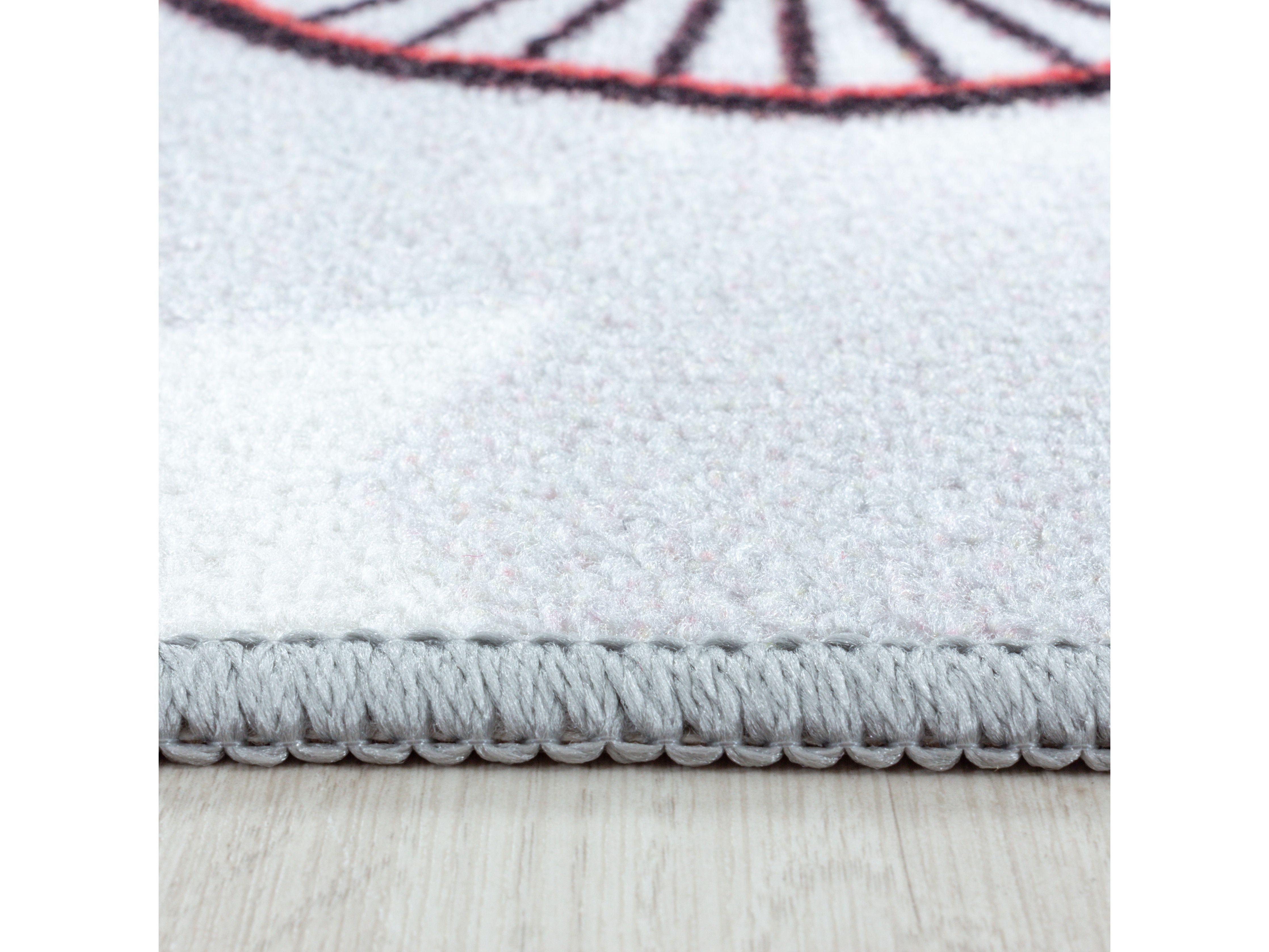 Kurzflor Kinderteppich Spielteppich Kinderzimmer Teppich Zirkus Clown Löwe Blau