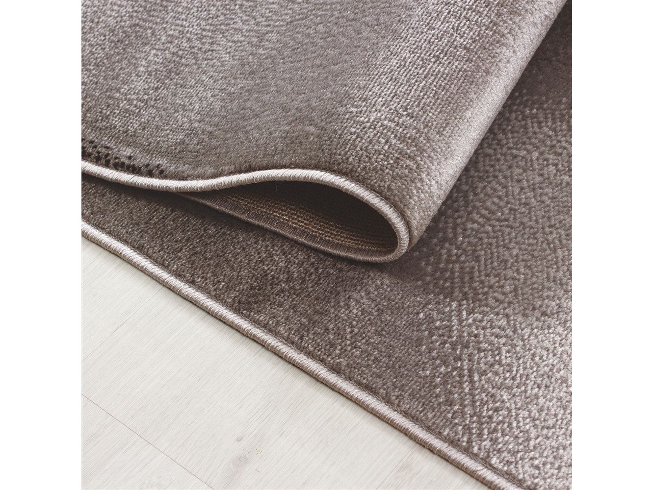 Teppich Moderner Wohnzimmer abstrakt schatten Wellen Optik Kurzflor Braun Beige