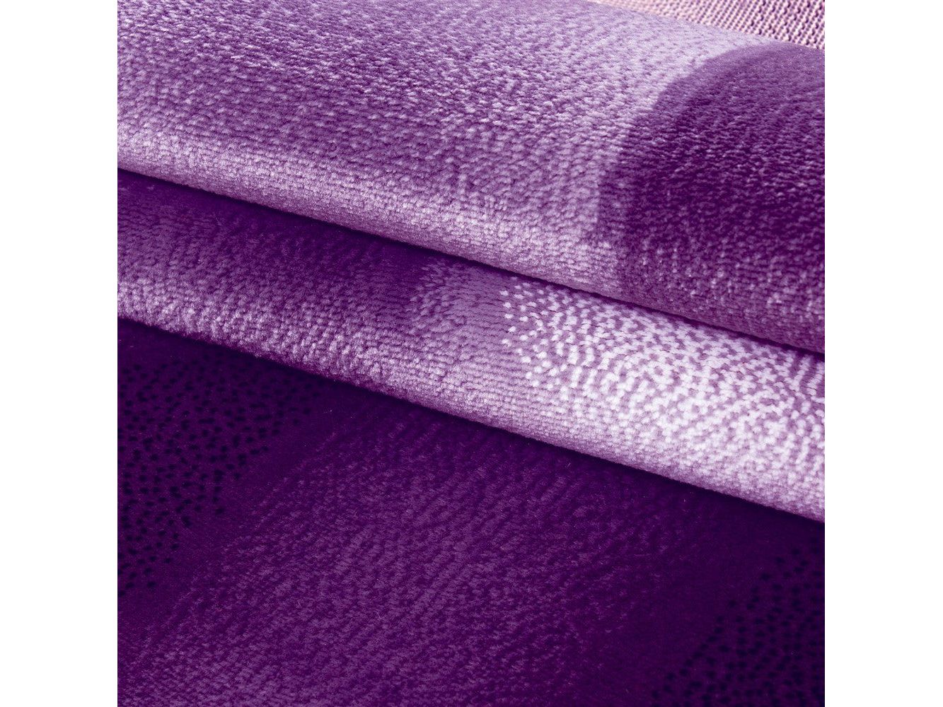 Teppich Moderner Wohnzimmer abstrakt schatten Wellen Optik Schwarz Lila Weiß