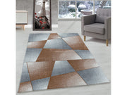 Wohnzimmerteppich Kurzflor Teppich Design Abstrakt Geometrisch Terra