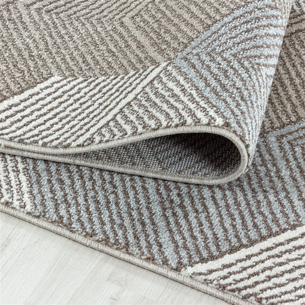 Modern Kurzflor Designer Teppich Geometrisches Cubes gemischte Farben