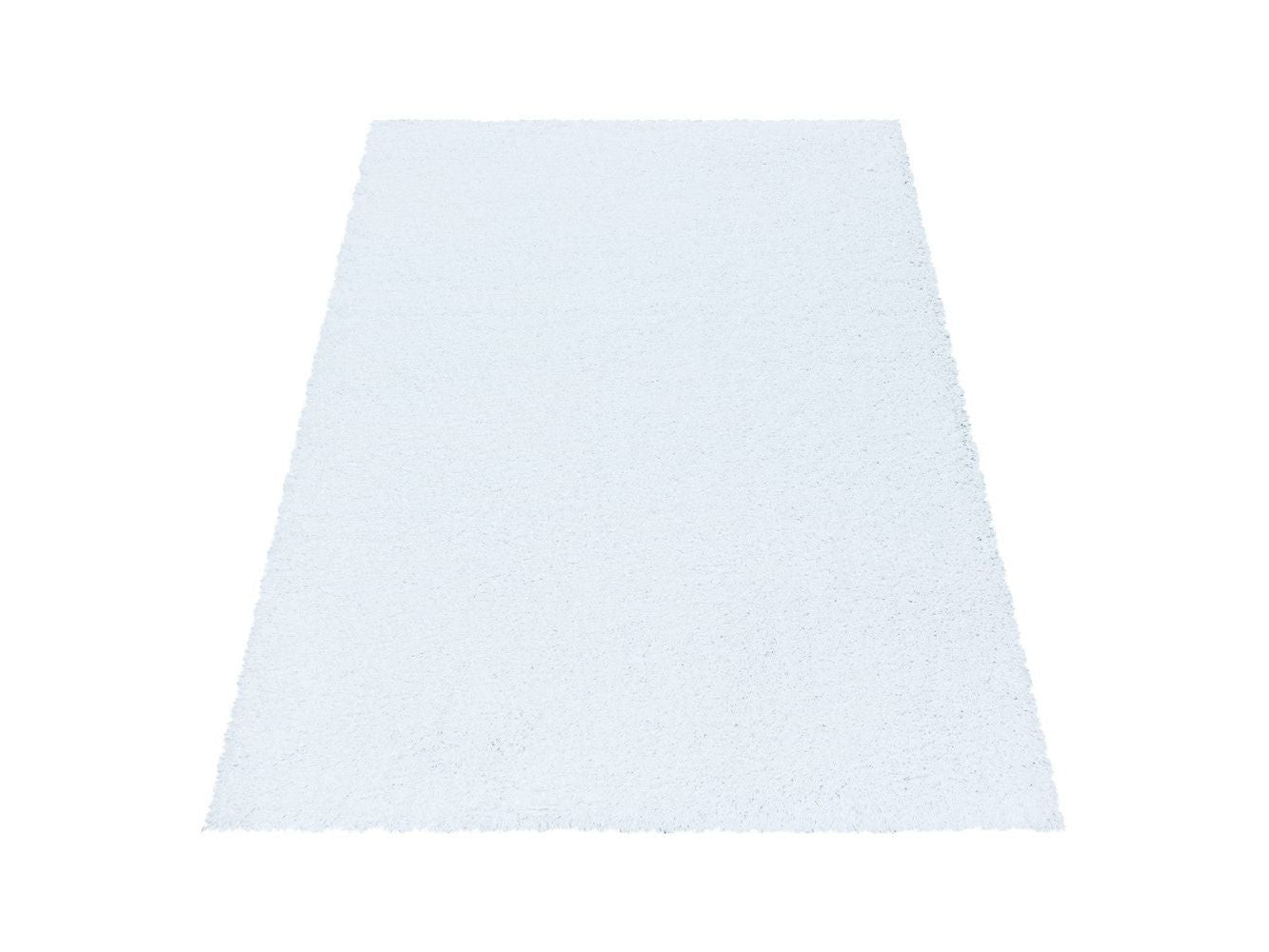 Wohnzimmerteppich Hochflor Shaggy Teppich Schlafzimmer Flor Super Soft Weiss