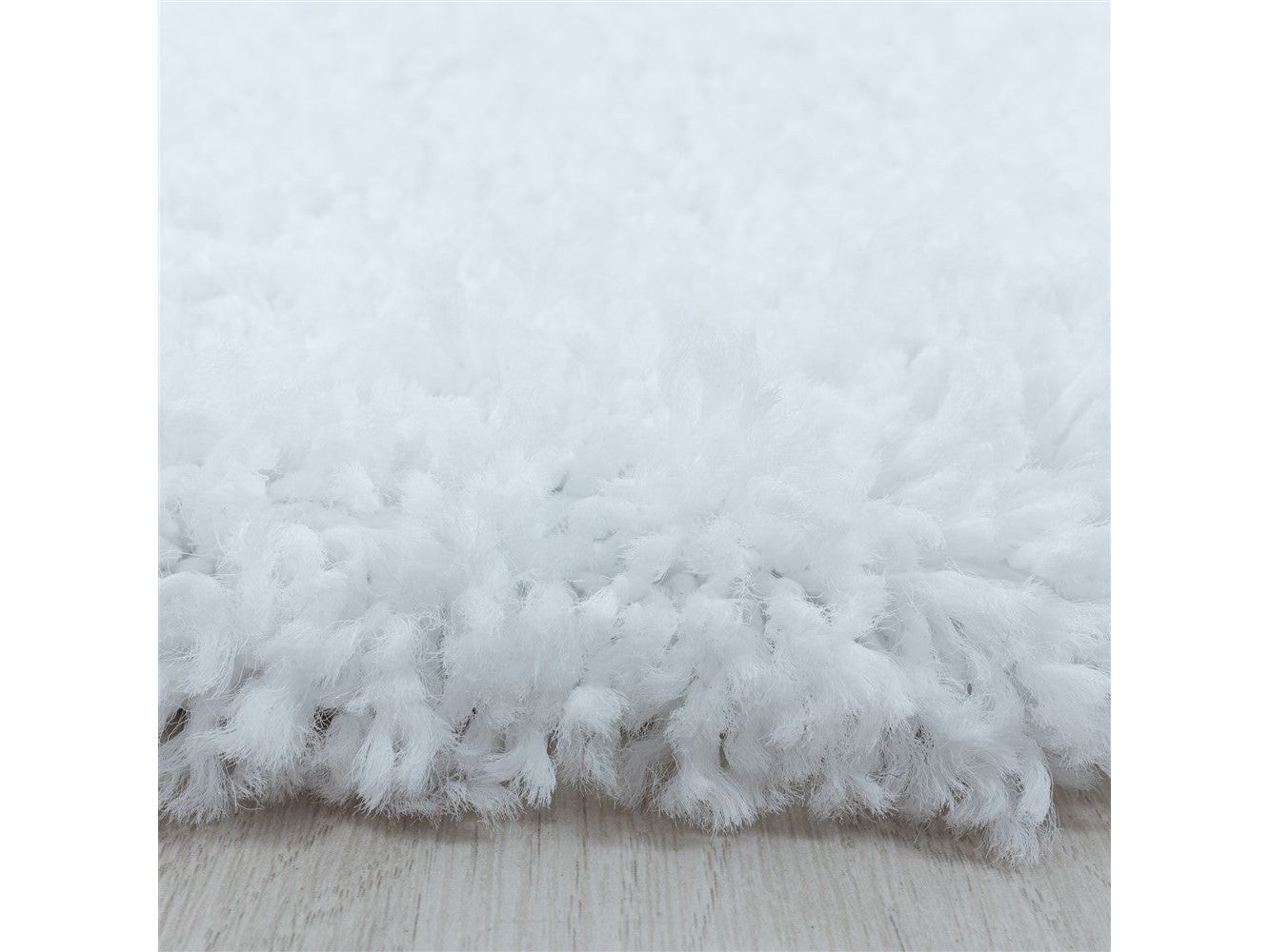 Wohnzimmerteppich Hochflor Shaggy Teppich Schlafzimmer Flor Super Soft Weiss