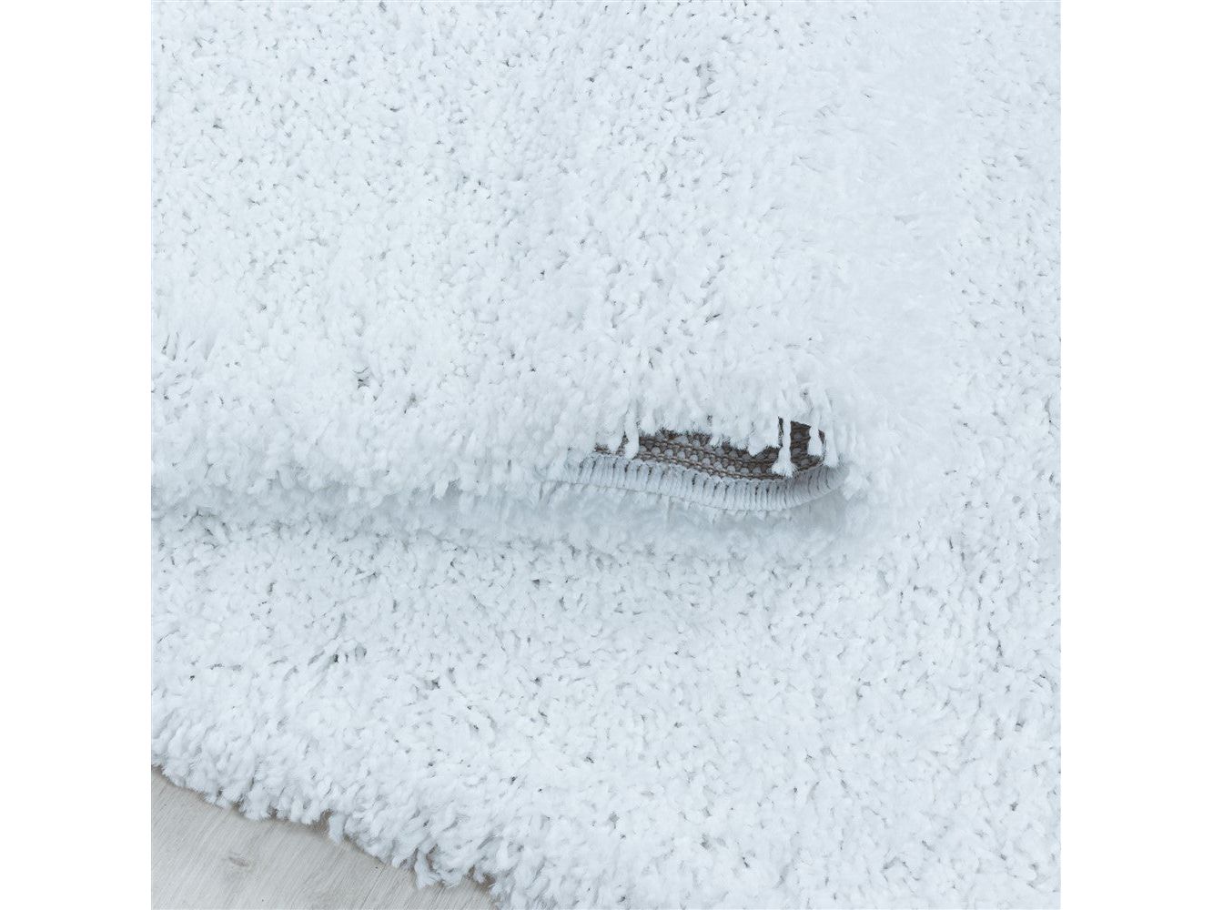 Wohnzimmerteppich Hochflor Shaggy Teppich Schlafzimmer Flor Super Soft Weiss