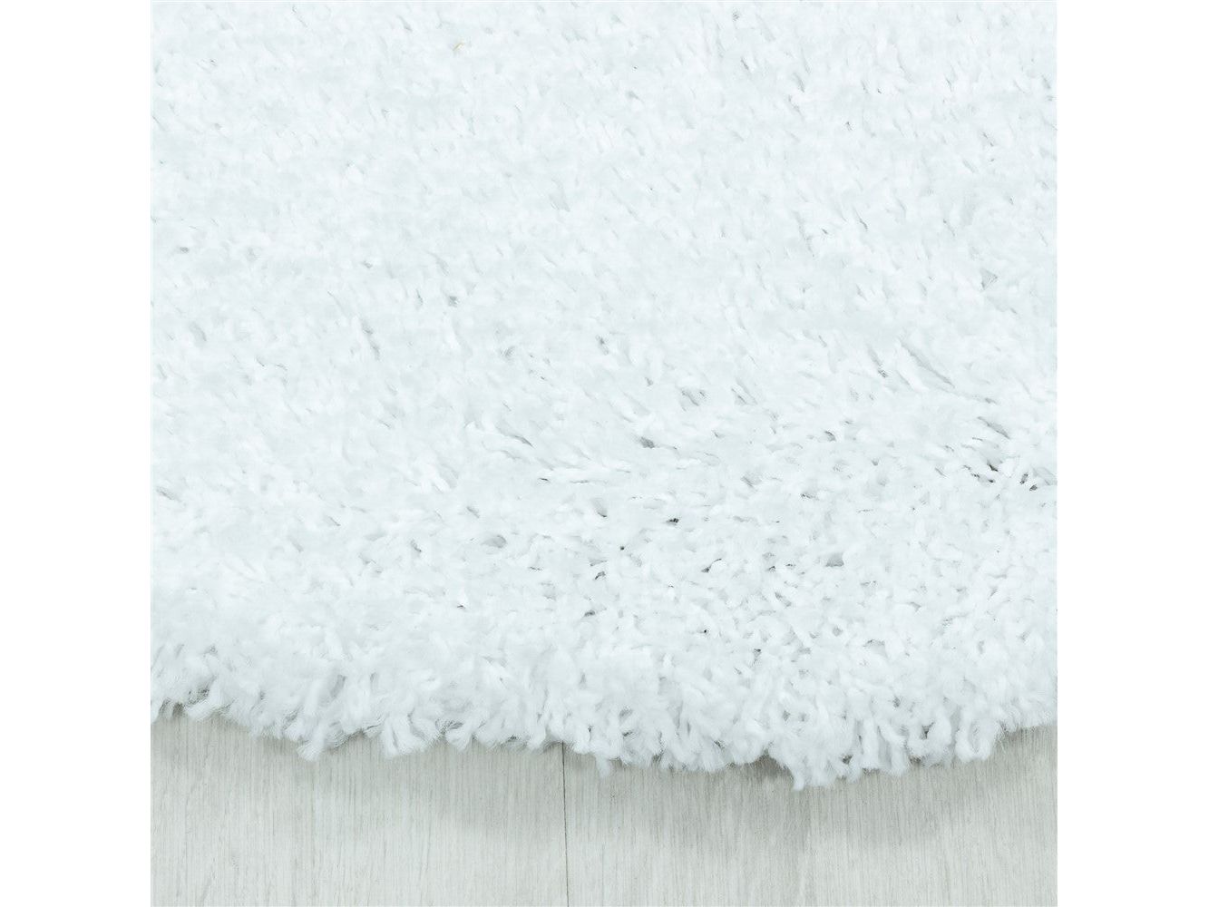 Wohnzimmerteppich Hochflor Shaggy Teppich Schlafzimmer Flor Super Soft Weiss