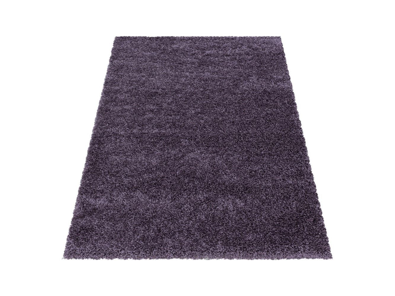 Wohnzimmerteppich Hochflor Shaggy Teppich Schlafzimmer Flor Super Soft Violet