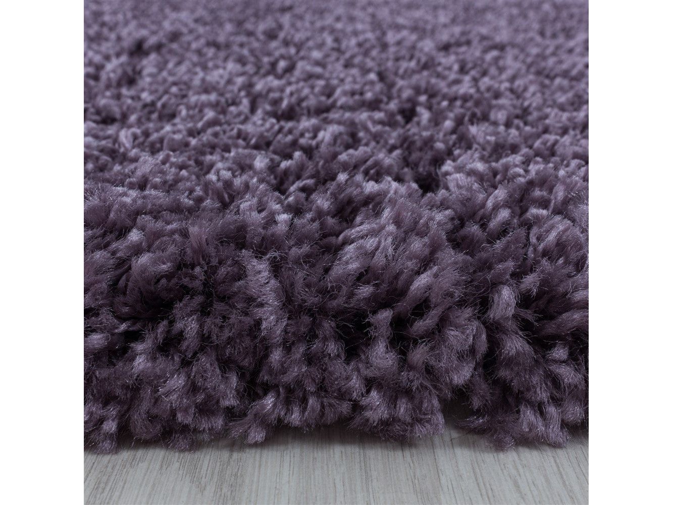 Wohnzimmerteppich Hochflor Shaggy Teppich Schlafzimmer Flor Super Soft Violet