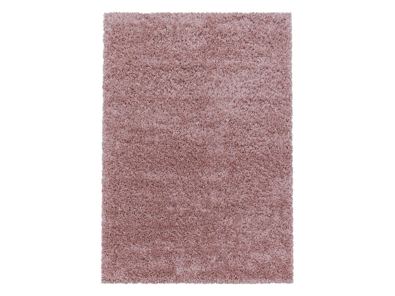 Wohnzimmerteppich Hochflor Shaggy Teppich Schlafzimmer Flor Super Soft Rose