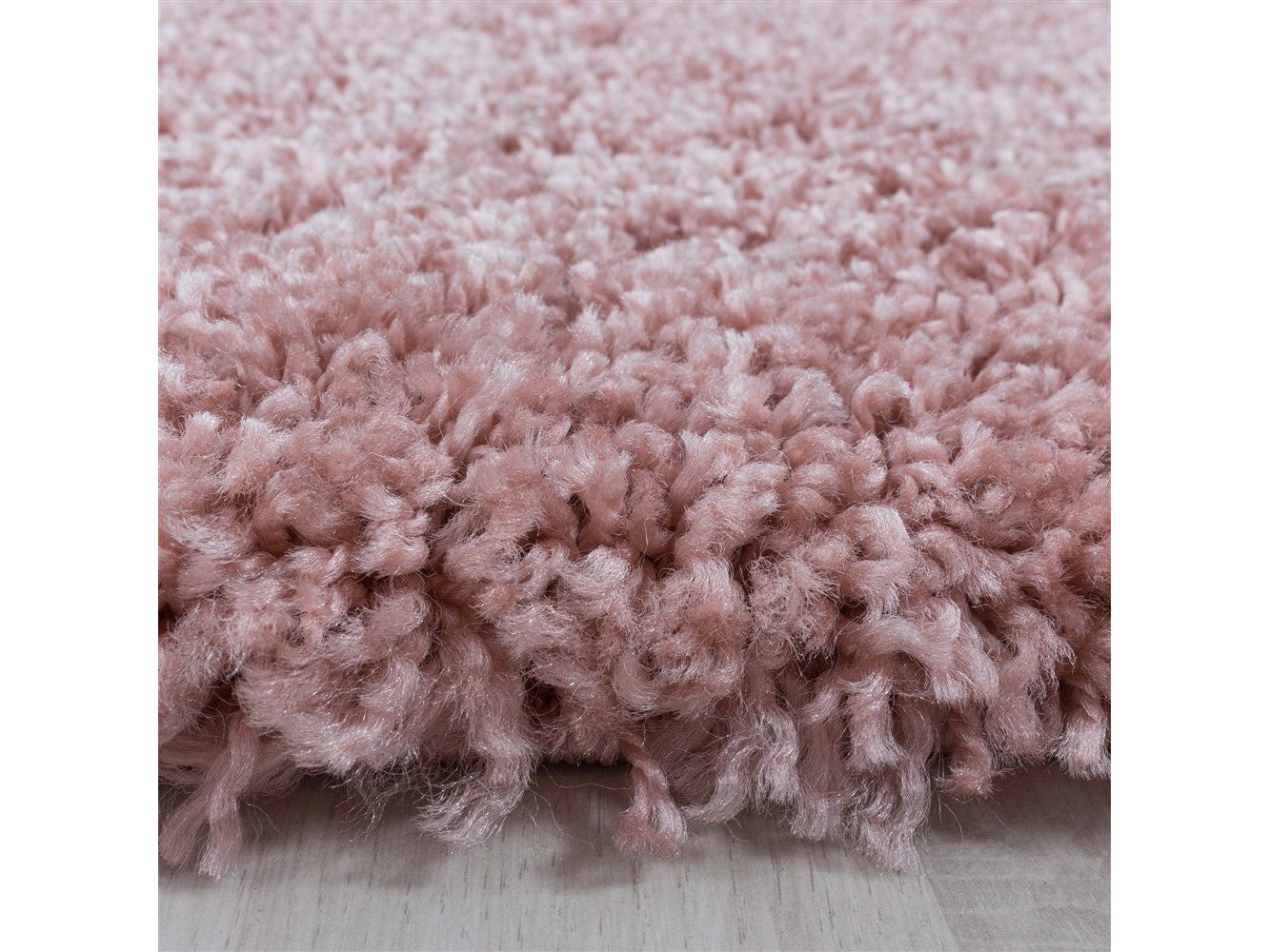 Wohnzimmerteppich Hochflor Shaggy Teppich Schlafzimmer Flor Super Soft Rose