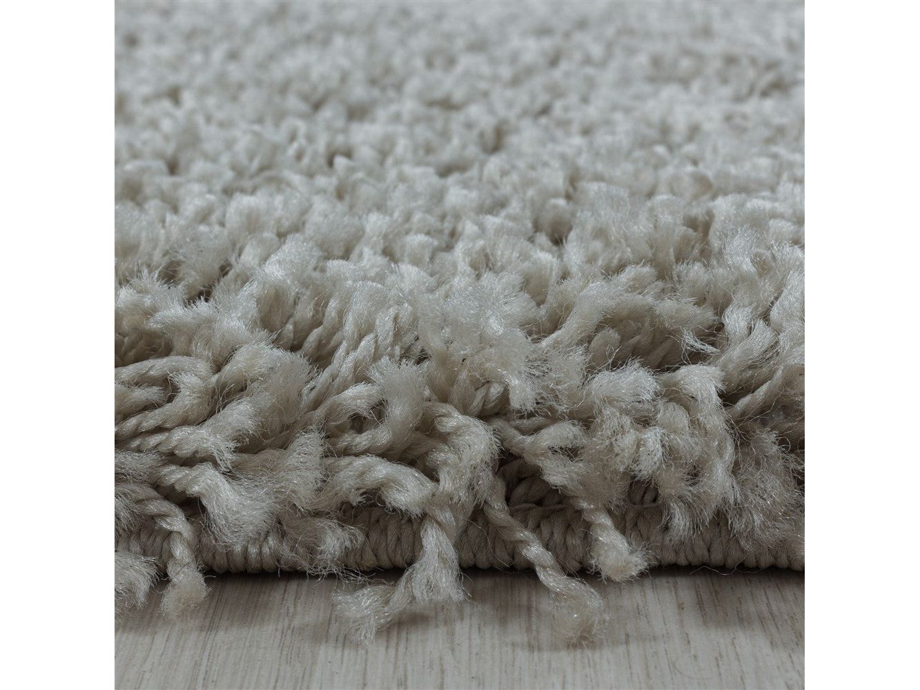 Wohnzimmerteppich Hochflor Shaggy Teppich Schlafzimmer Flor Super Soft Natur