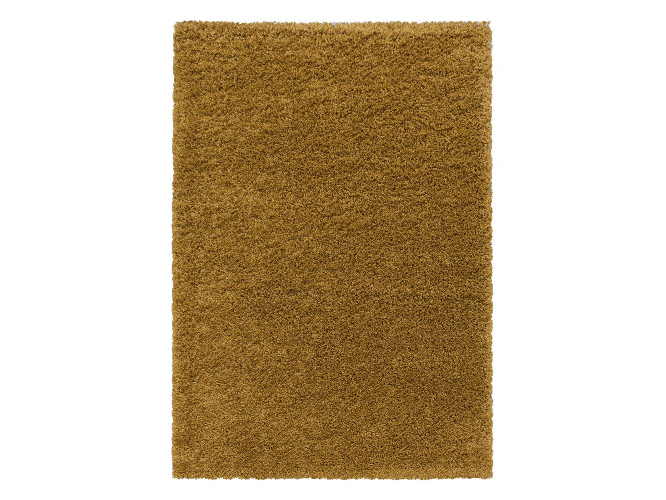 Wohnzimmerteppich Hochflor Shaggy Teppich Schlafzimmer Flor Super Soft Gold