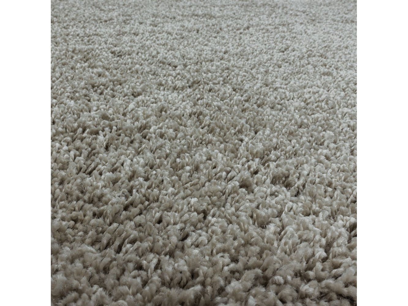 Wohnzimmerteppich Hochflor Shaggy Teppich Schlafzimmer Flor Super Soft Natur