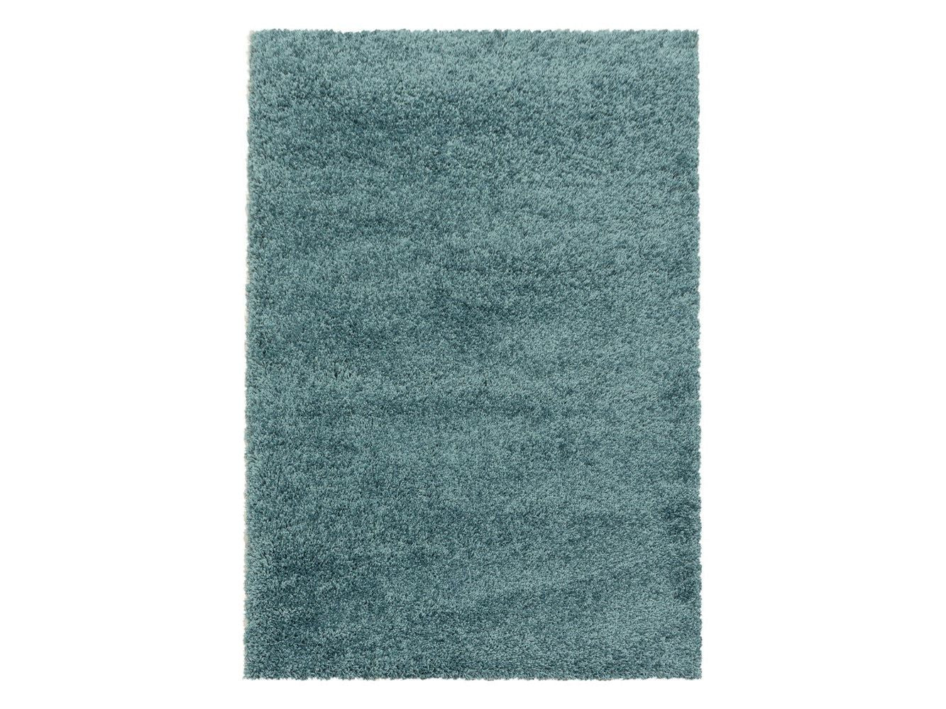 Wohnzimmerteppich Hochflor Shaggy Teppich Schlafzimmer Flor Super Soft Aqua