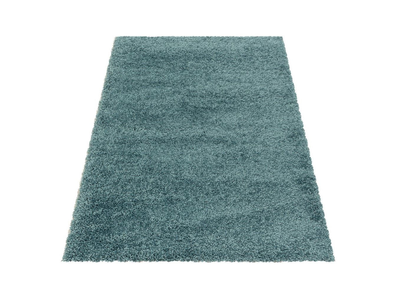 سجادة غرفة المعيشة، سجادة مشعرة عالية الوبر، سجادة غرفة النوم، وبر ناعم للغاية، لون أزرق مائي