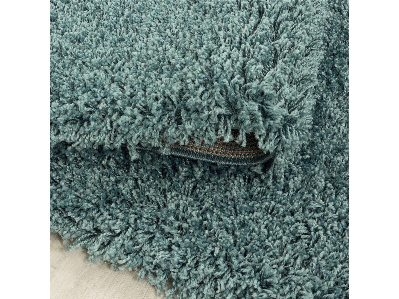سجادة غرفة المعيشة، سجادة مشعرة عالية الوبر، سجادة غرفة النوم، وبر ناعم للغاية، لون أزرق مائي