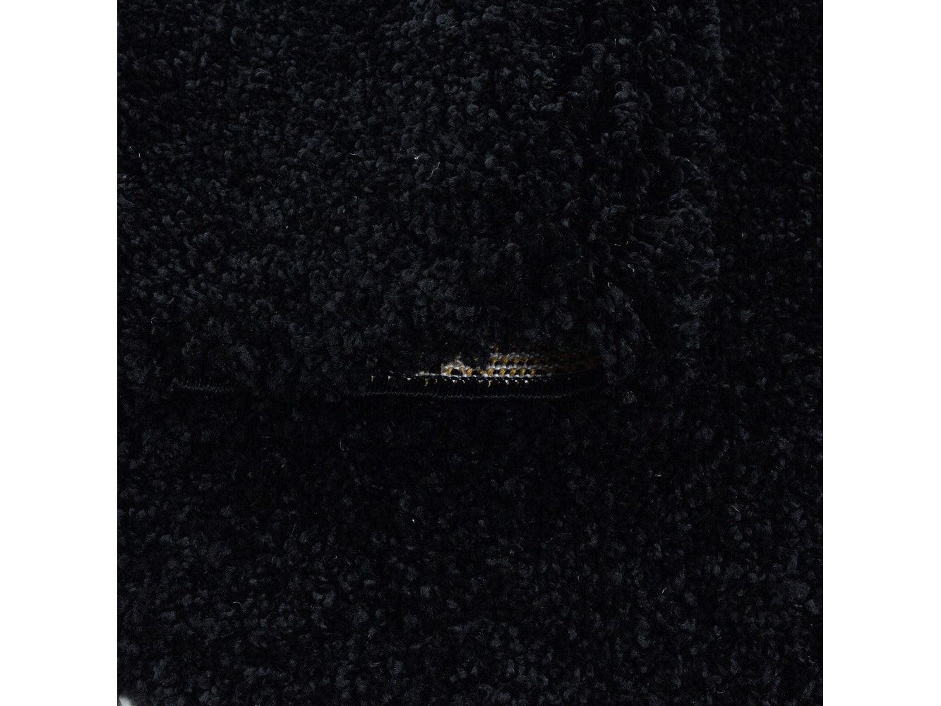 Wohnzimmerteppich Hochflor Shaggy Teppich Schlafzimmer Flor Super Soft Schwarz