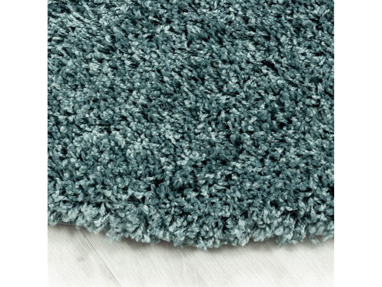 سجادة غرفة المعيشة، سجادة مشعرة عالية الوبر، سجادة غرفة النوم، وبر ناعم للغاية، لون أزرق مائي