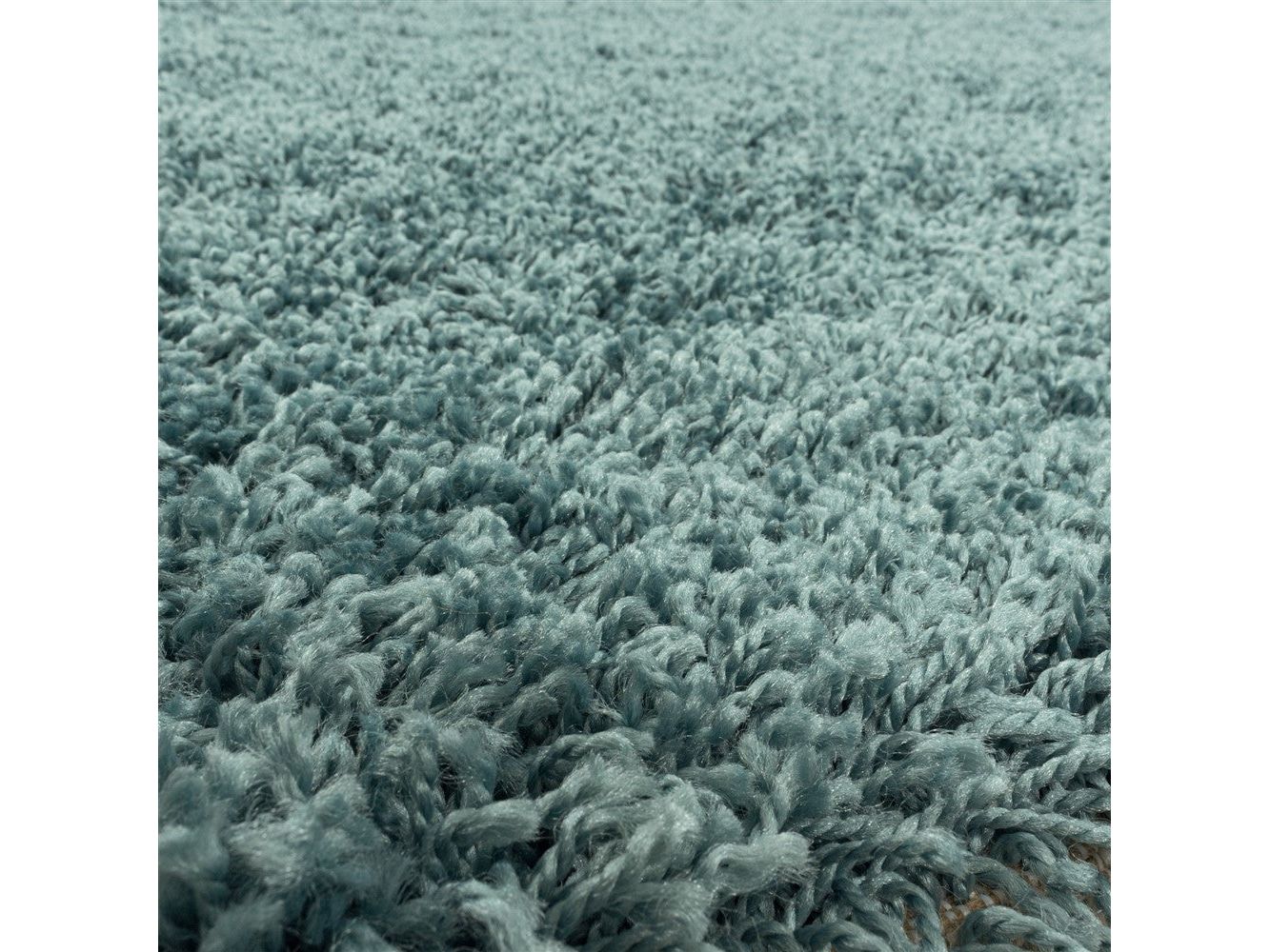 سجادة غرفة المعيشة، سجادة مشعرة عالية الوبر، سجادة غرفة النوم، وبر ناعم للغاية، لون أزرق مائي