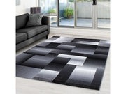 Moderner Designer Wohnzimmer Teppich Miami 6560 Schwarz