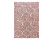 Wohnzimmerteppich Design Hochflor Teppich Muster Kachel Tile Jacquard Rose