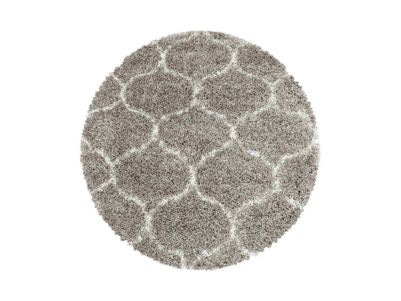 Living room rug design, high pile rug pattern, tile jacquard anthracite