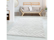 Kurzflor Design Teppich MIA Looped Flor Kreuz Labyrinth Muster