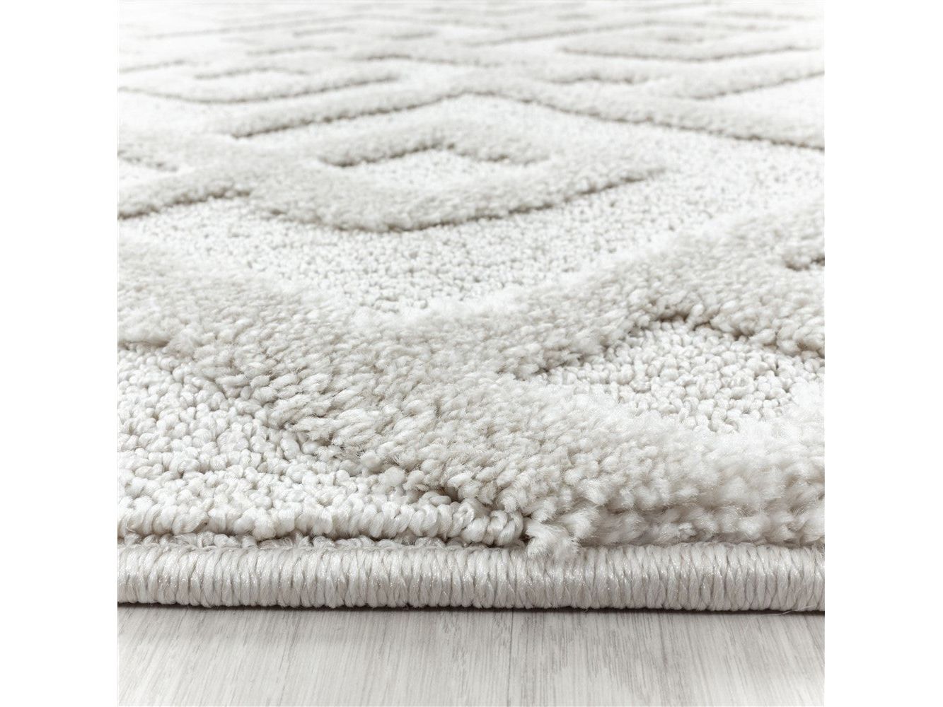 Kurzflor Design Teppich MIA Looped Flor Kreuz Labyrinth Muster