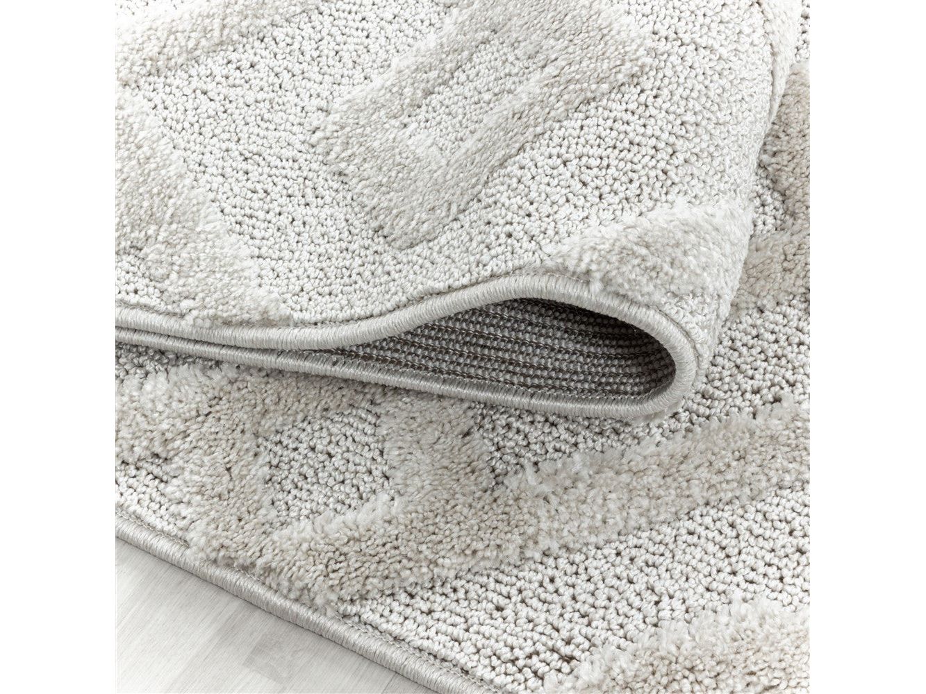 Kurzflor Design Teppich MIA Looped Flor Kreuz Labyrinth Muster