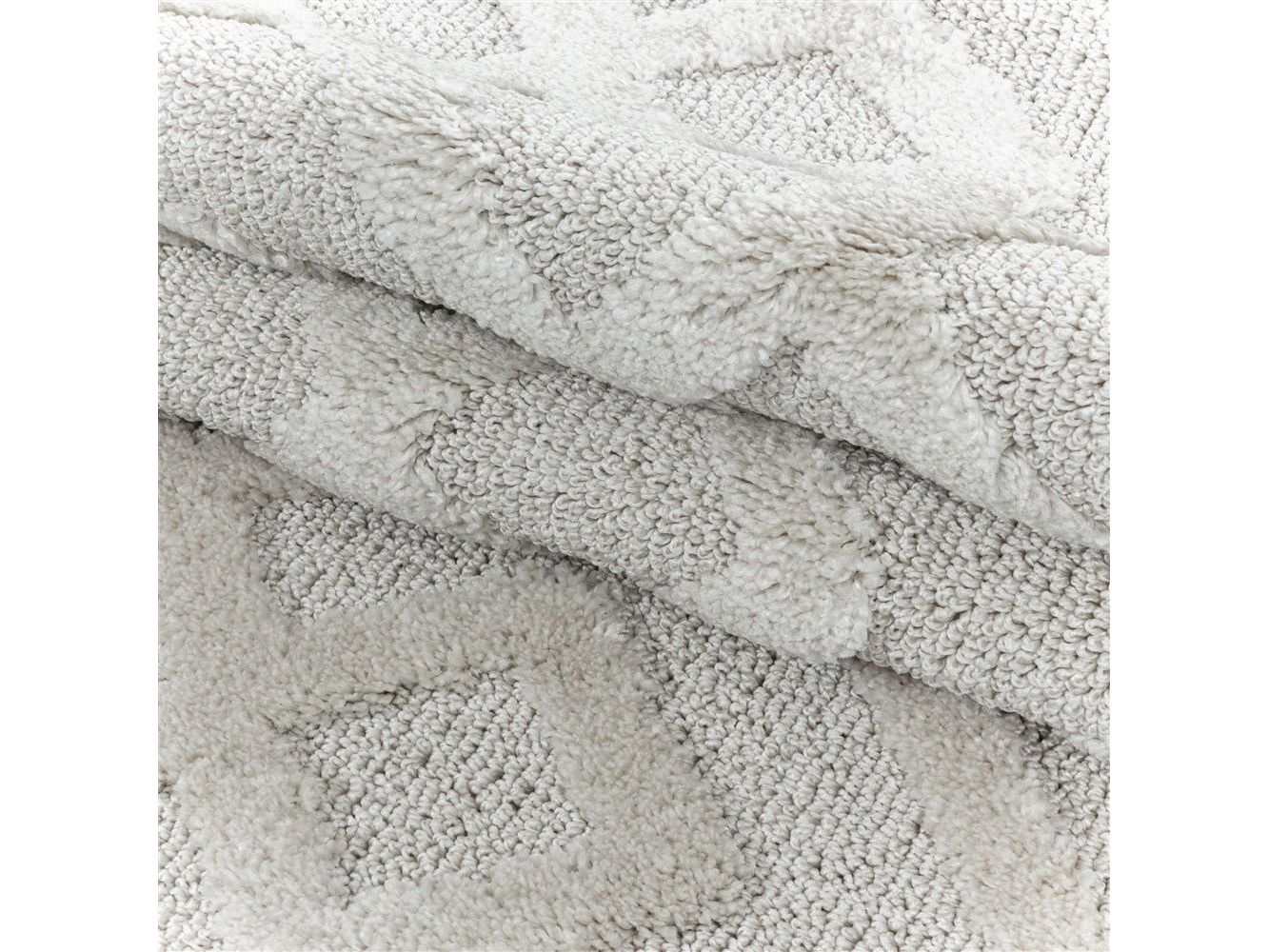 Kurzflor Design Teppich MIA Looped Flor Kreuz Labyrinth Muster