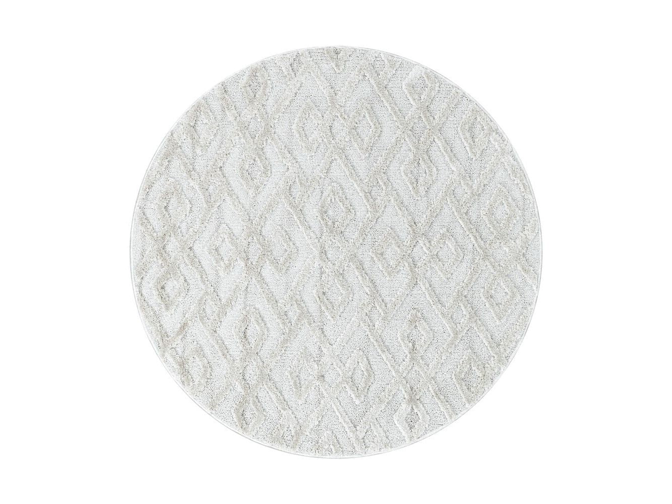 Kurzflor Design Teppich MIA Looped Flor Kreuz Labyrinth Muster