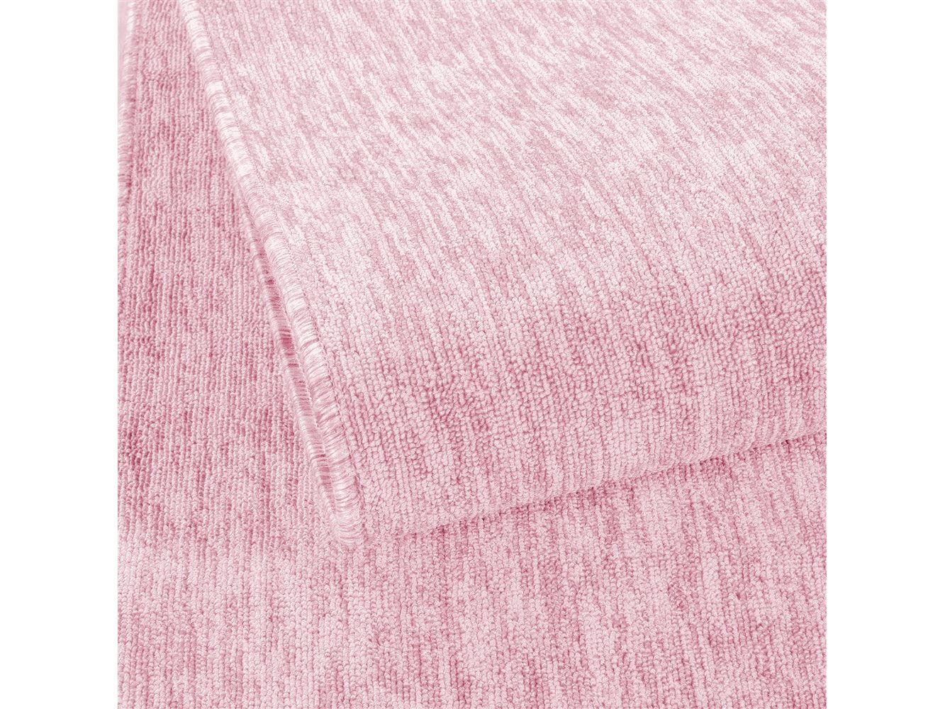 Teppich Kurzflor 4mm Florhöhe meliert glänzend Wohnzimmerteppich Heimbüro Rose
