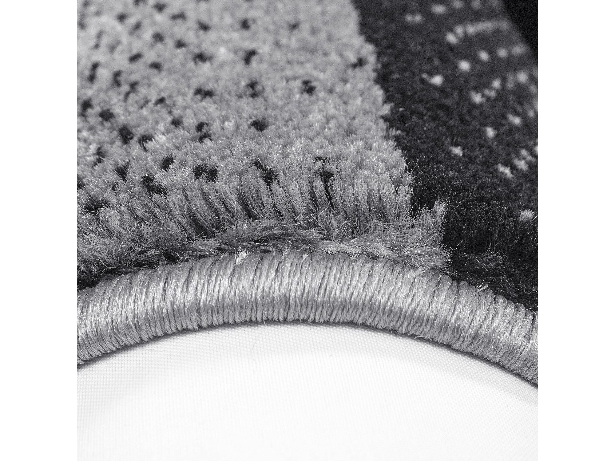 Moderner Designer Wohnzimmer Teppich Miami 6560 Schwarz