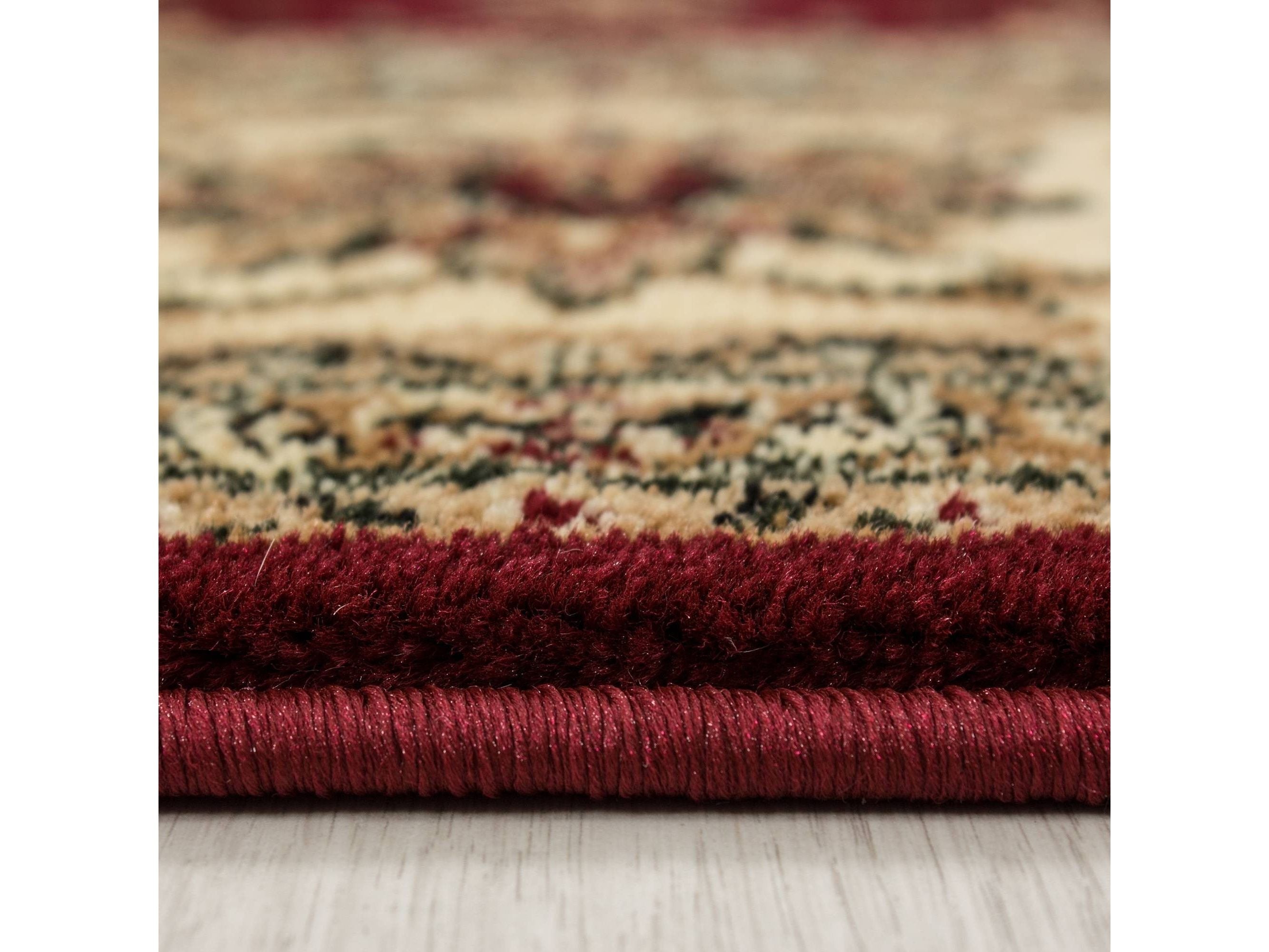Orientteppich Klassischer Orientalisch Traditional Webteppich Rot Beige