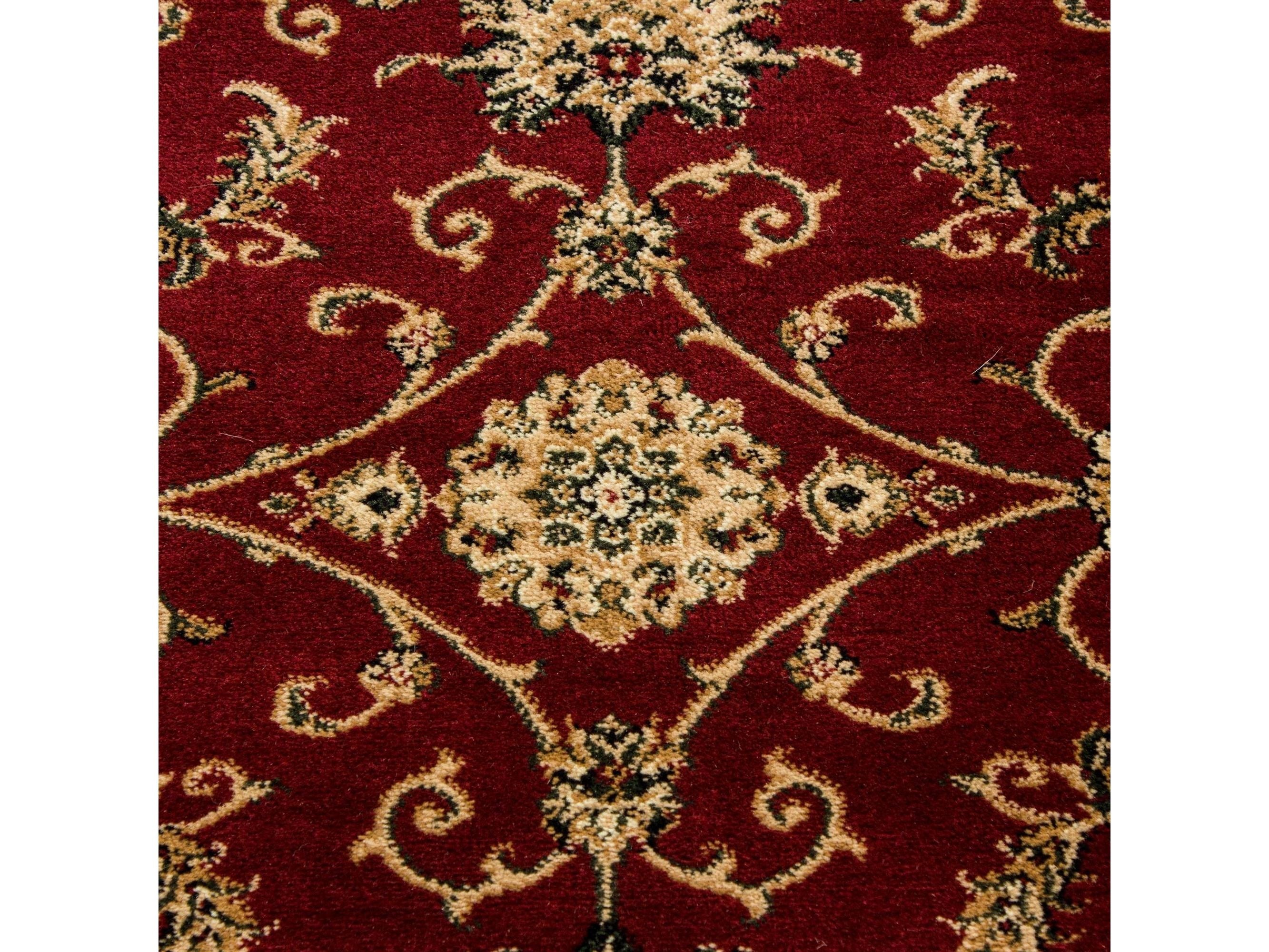 Orientteppich Klassischer Orientalisch Traditional Webteppich Rot Beige
