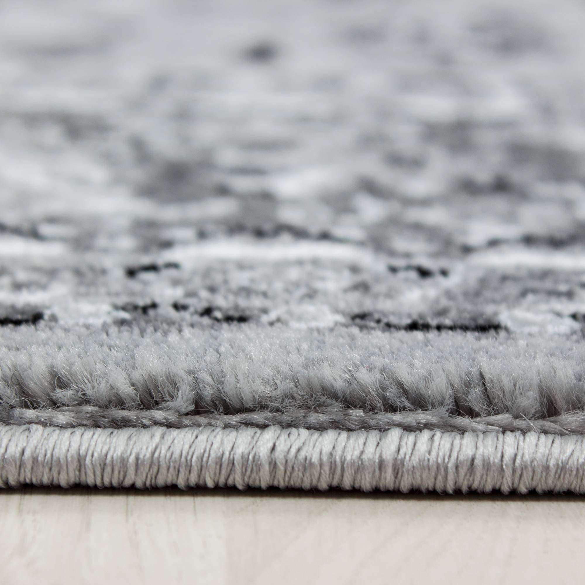 Orientteppich Klassischer Orientalisch Traditional Webteppich Grau Schwarz