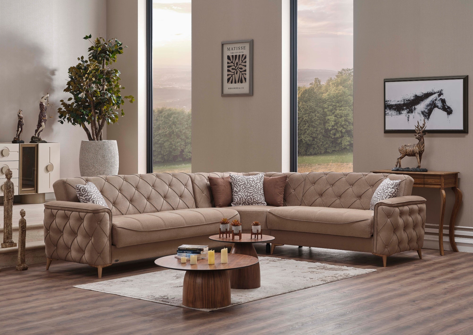 LONDON Chesterfield Ecksofa
