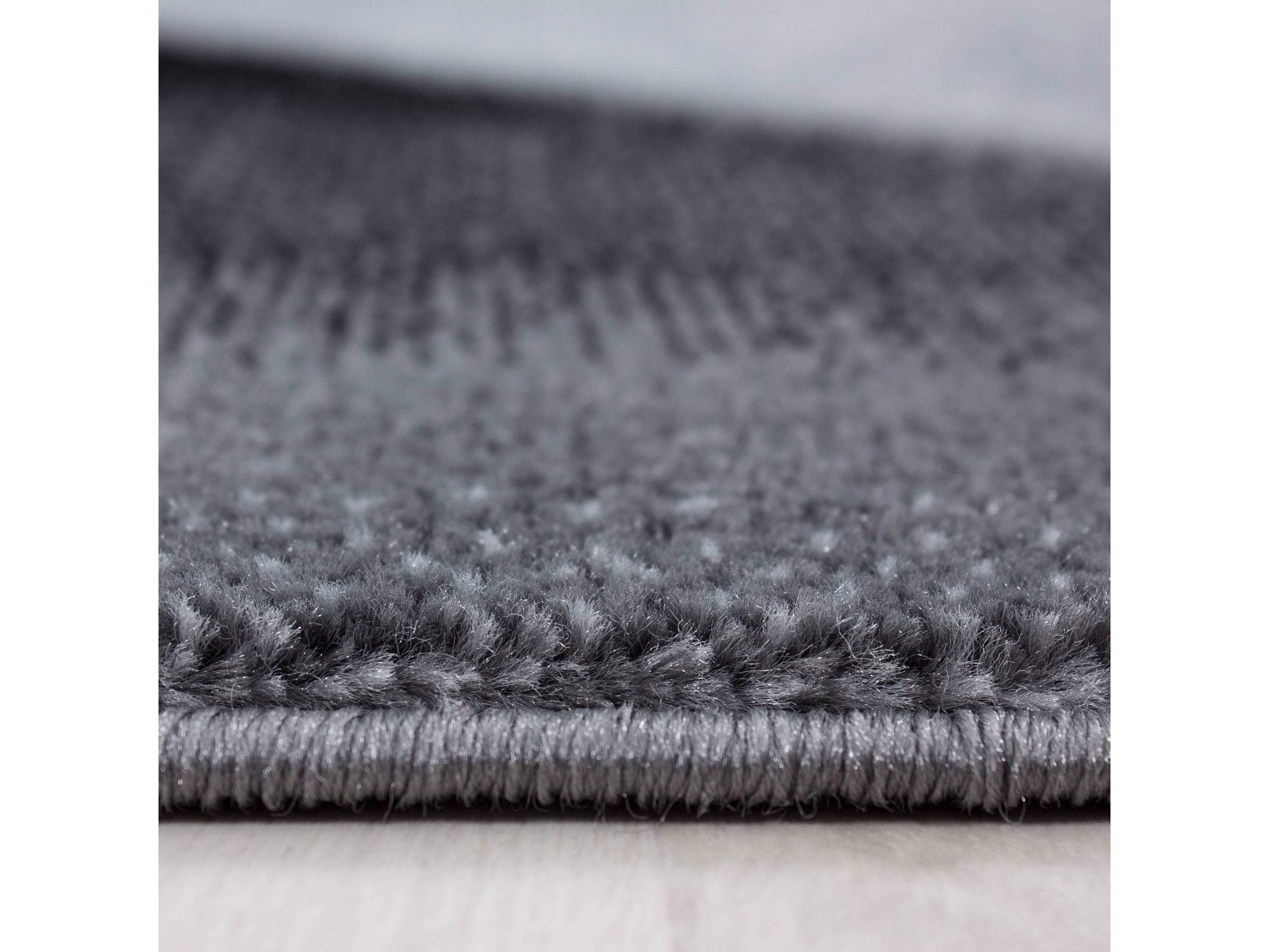 Teppich Modern Designer Wohnzimmer Geometrisch Wellen Muster Grau Schwarz Weiss