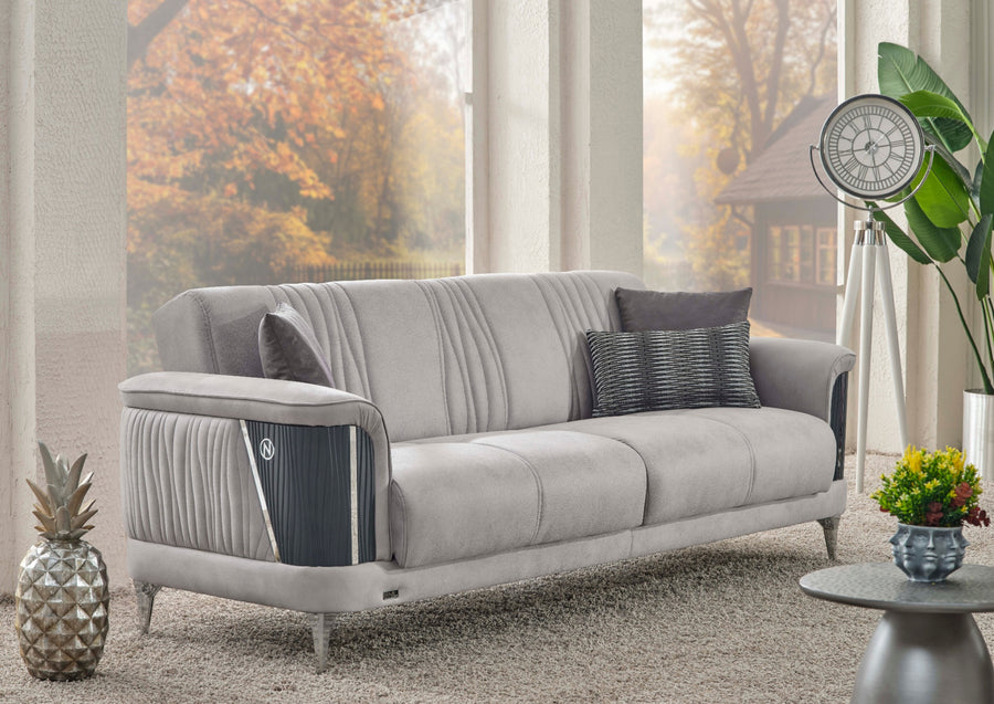 NEVADA Sofagarnitur mit Gold- oder Silberdetails