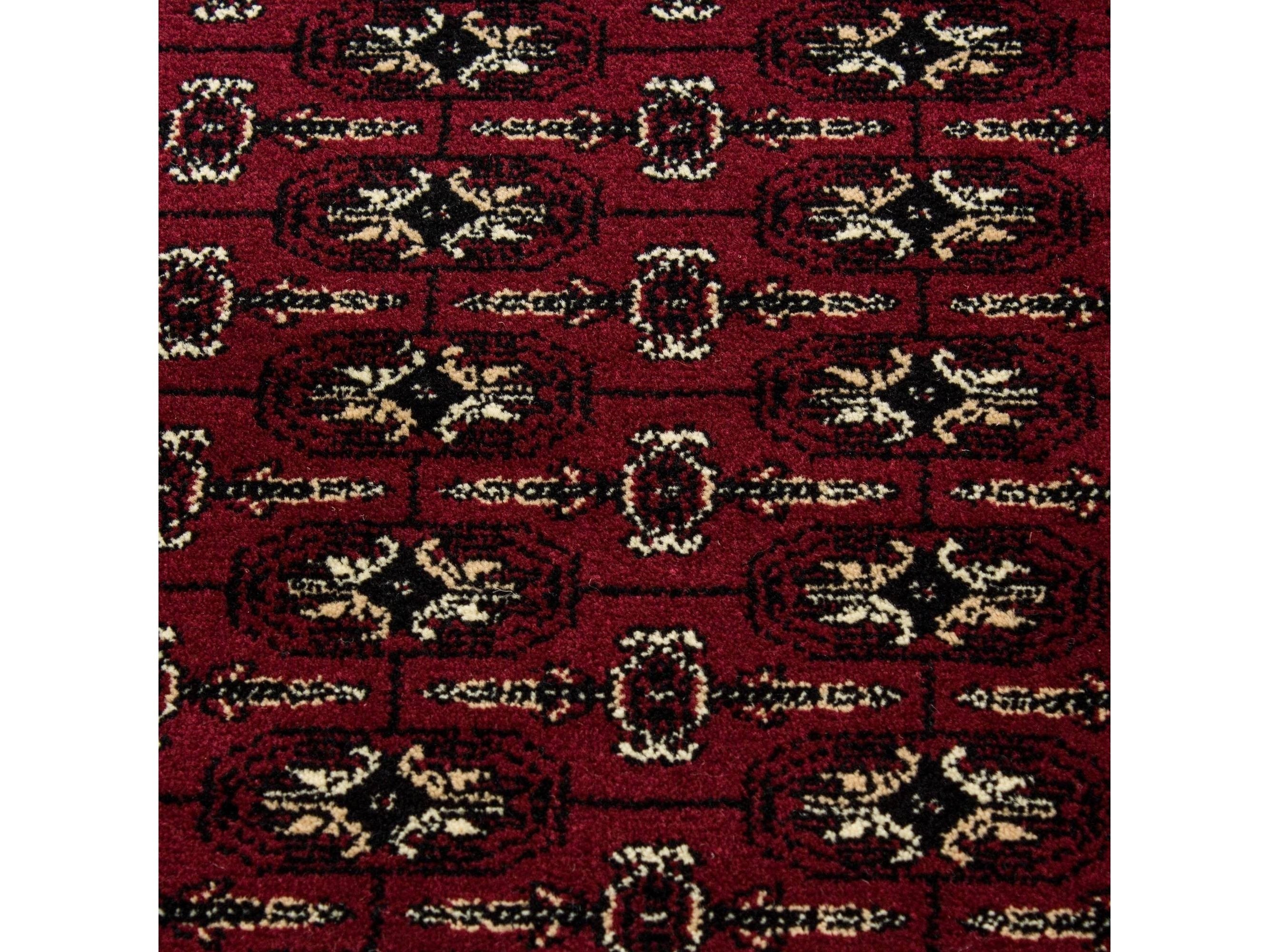 Orientteppich Klassischer Orientalisch Traditional Webteppich Schwarz Rot